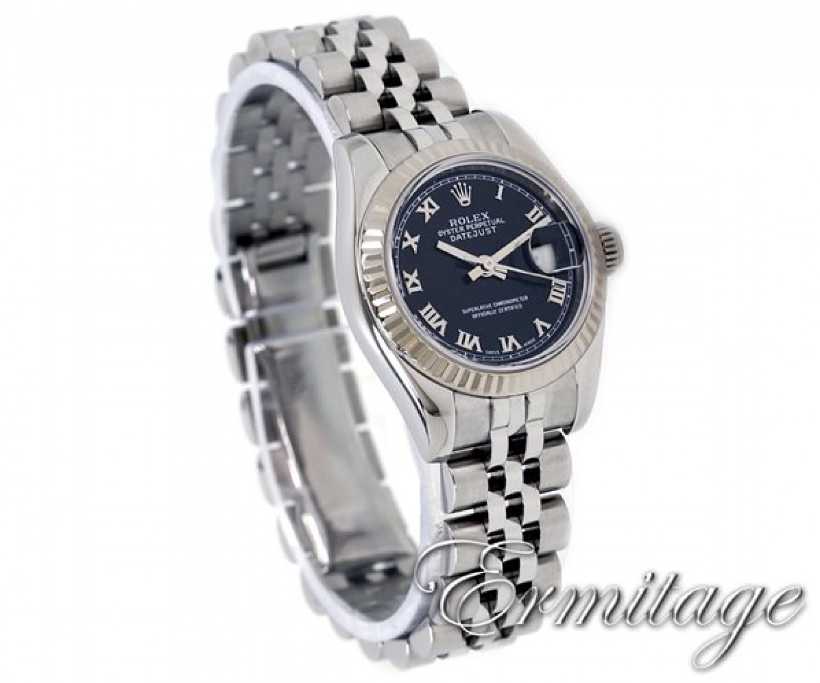 Rolex Datejust 179174 Steel with Black Dial & Roman Markers