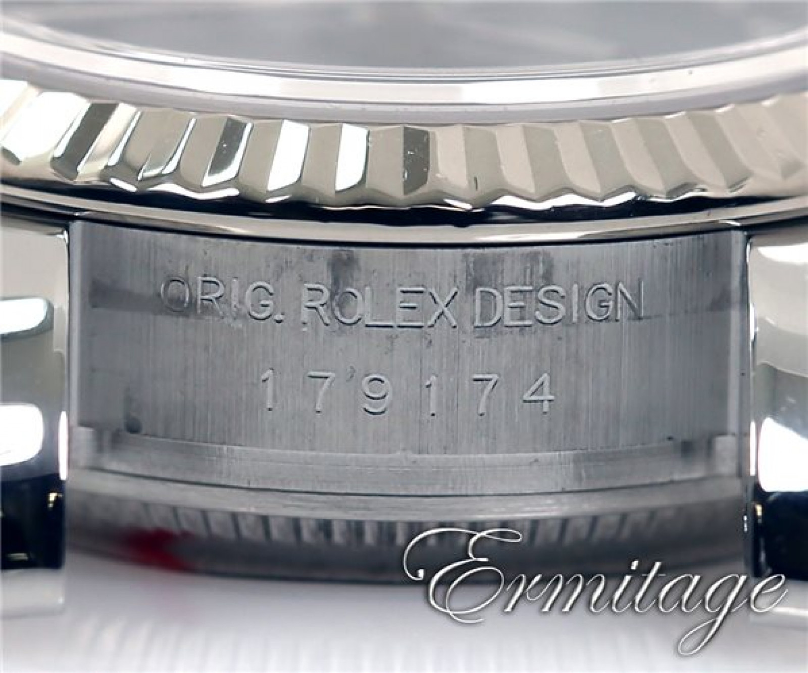 Rolex Datejust 179174 Steel with Black Dial & Roman Markers