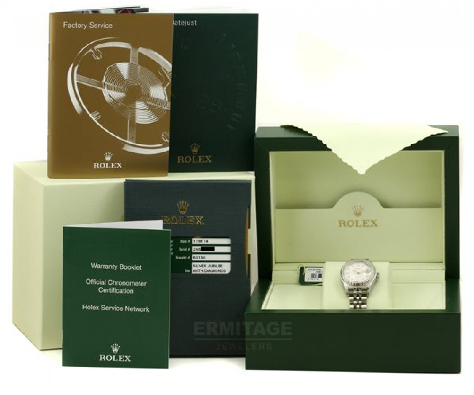 Diamond Rolex Datejust 179174 Jubilee Style