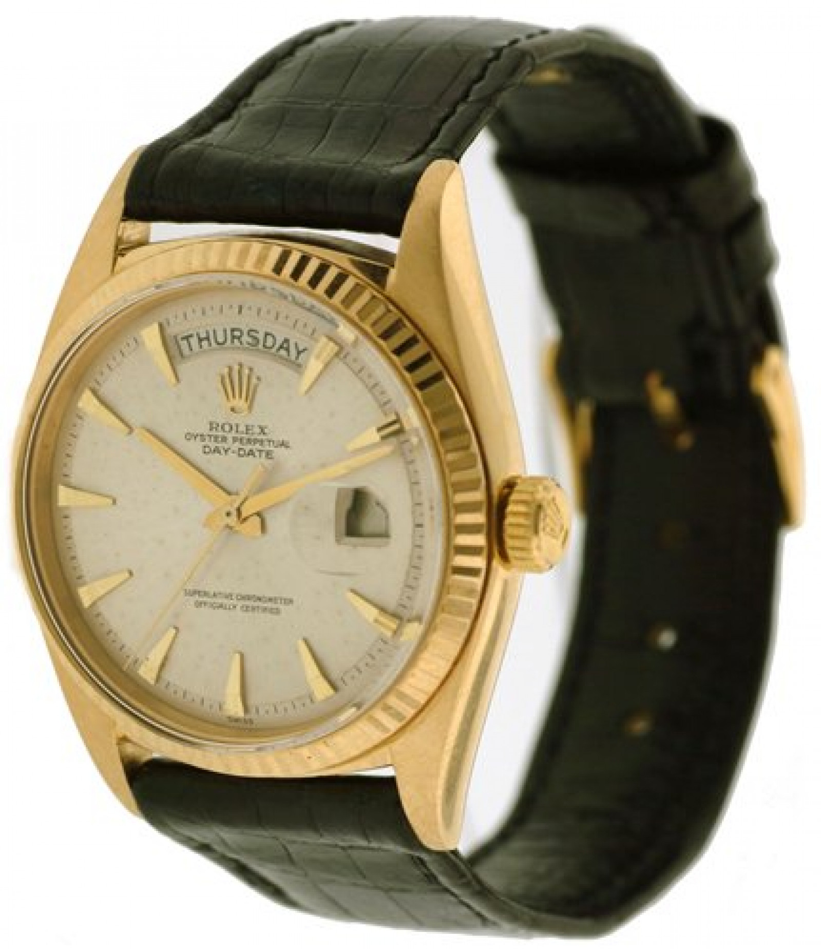 Vintage Rolex Day-Date 1803 Gold Silver with Silver Dial