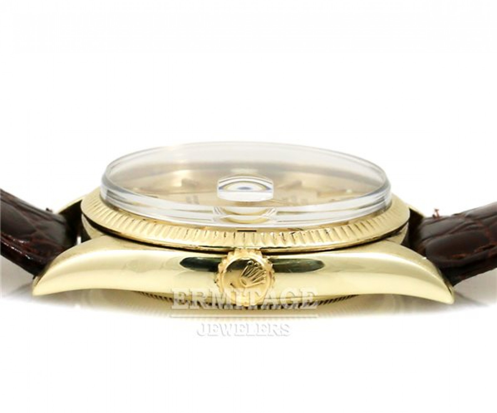 Stunning 1950s Rolex 6605 Datejust 14K Yellow Gold 36mm Gilt Black Dia –  Olde Towne Jewelers