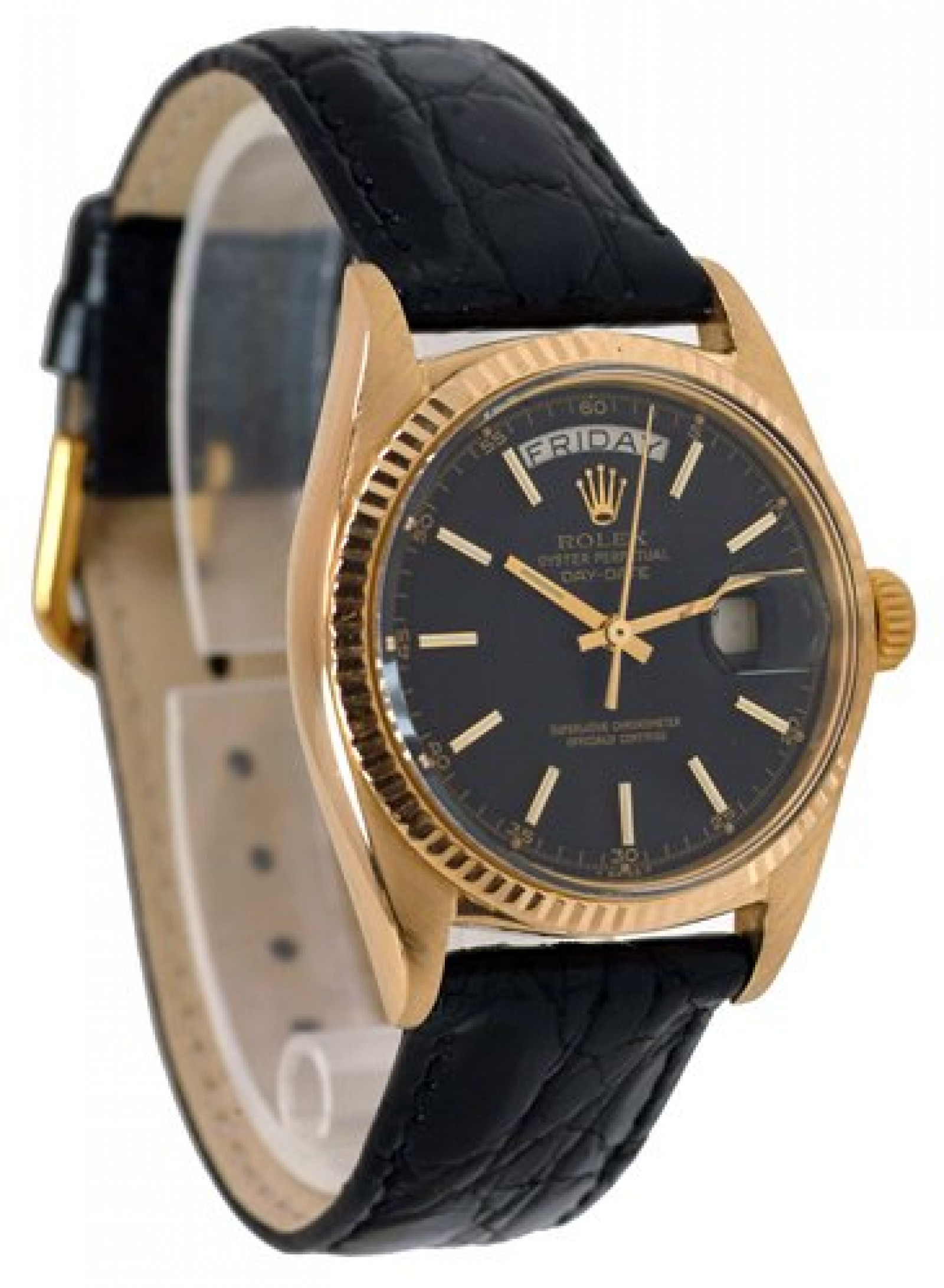 Vintage Rolex Day-Date 1803 Gold Year 1969 with Black Dial 1969