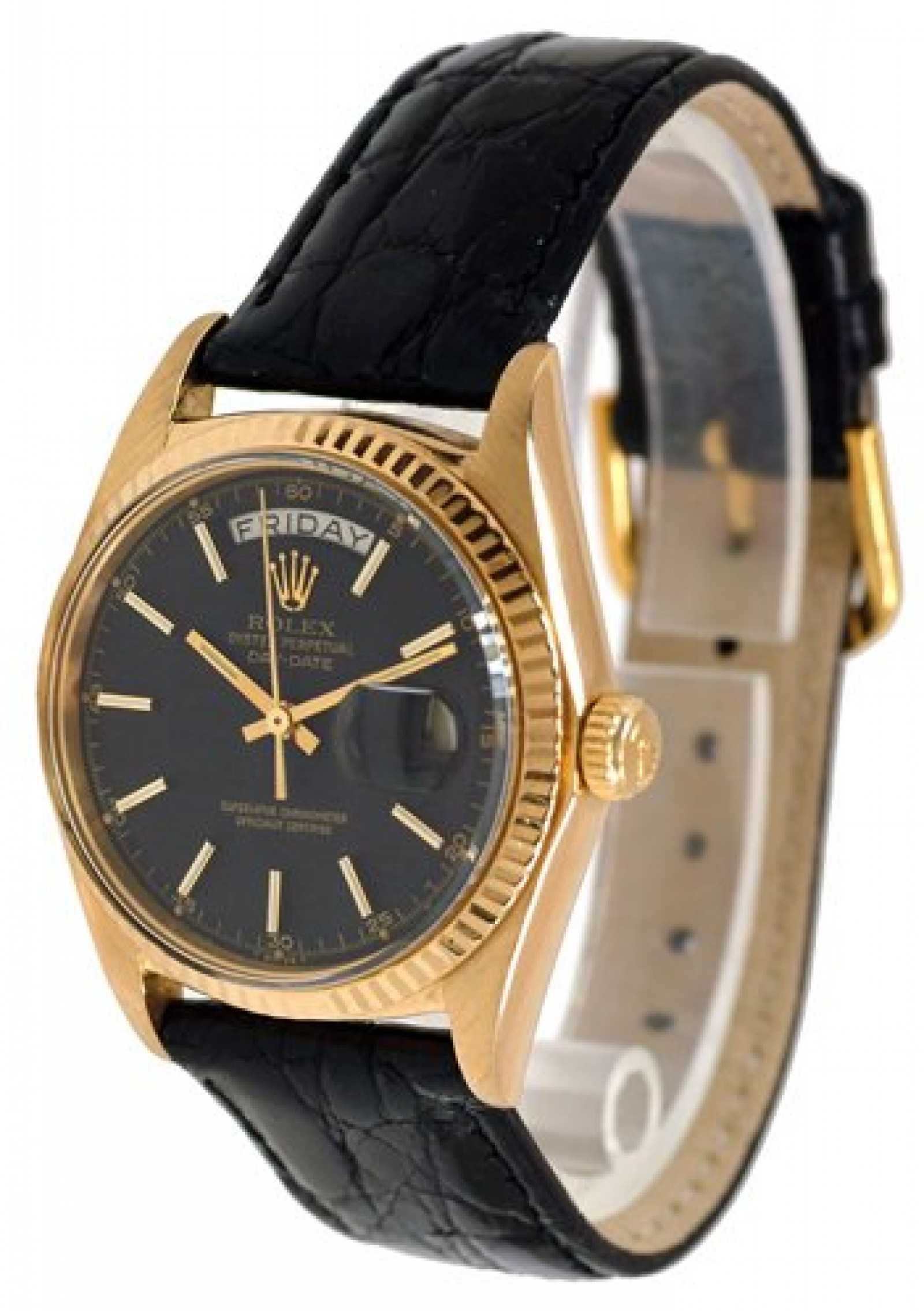Vintage Rolex Day-Date 1803 Gold Year 1969 with Black Dial 1969