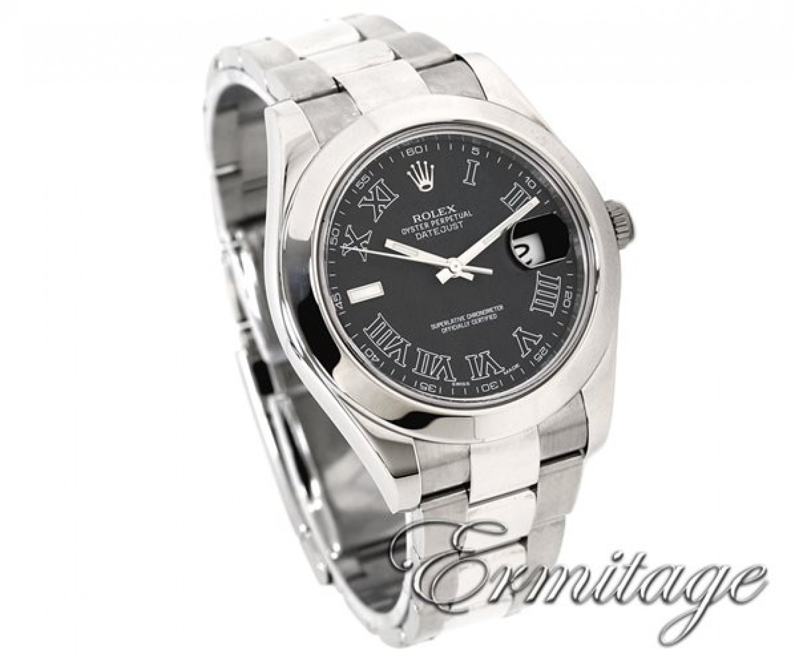 Rolex Datejust II 116300 Steel with Black Dial & Roman Markers