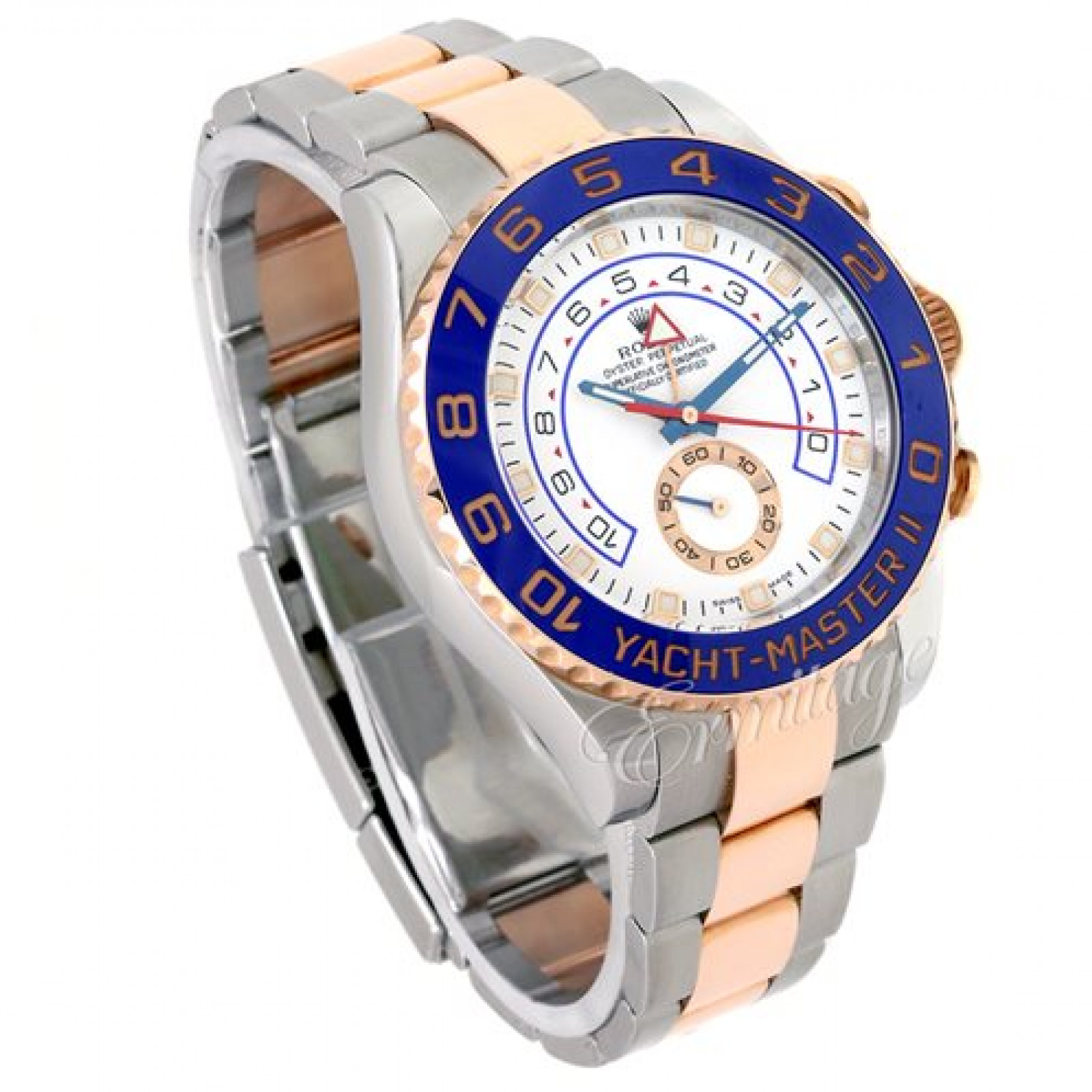 Rose Gold Yachtmaster Ii Stainless Rose Gold Steel On Oyster Rolex