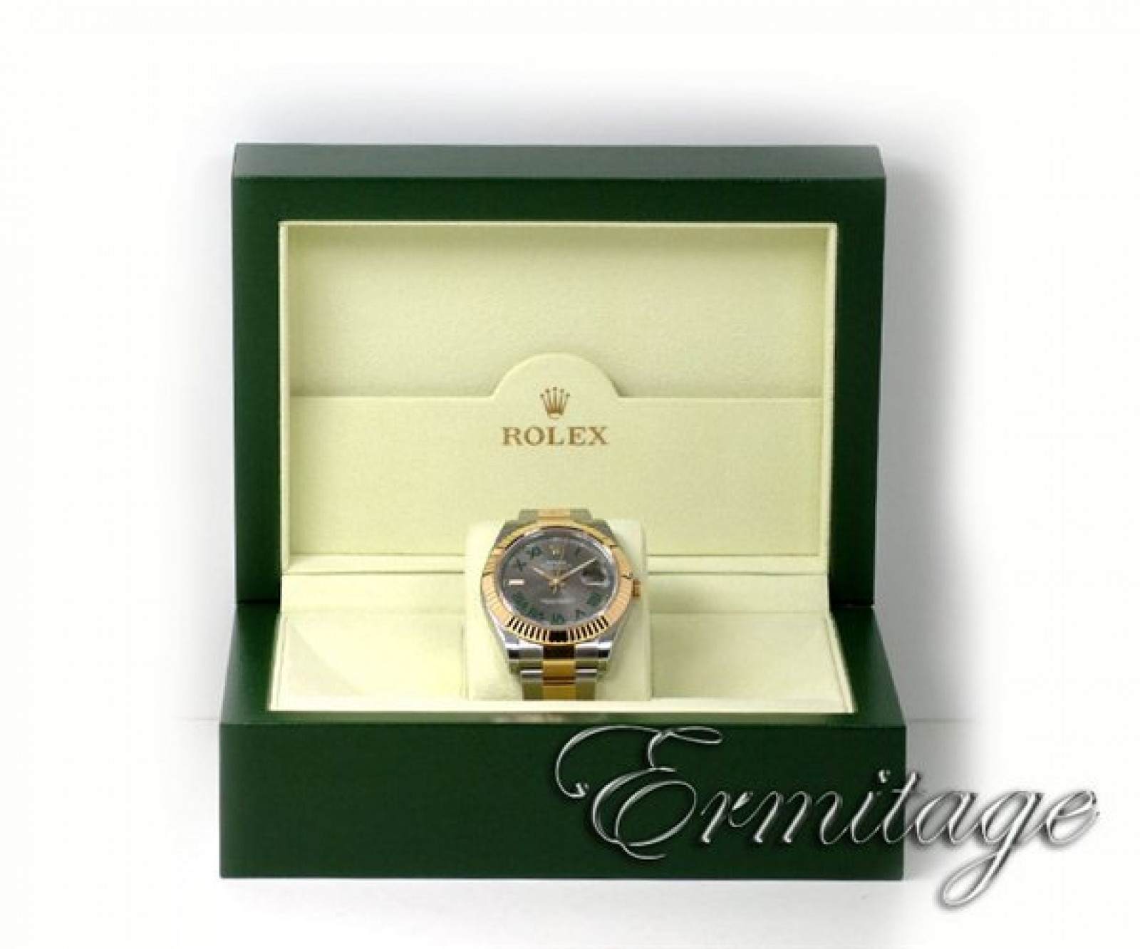 Rolex Datejust II 116333 Gold & Steel with Slate Dial