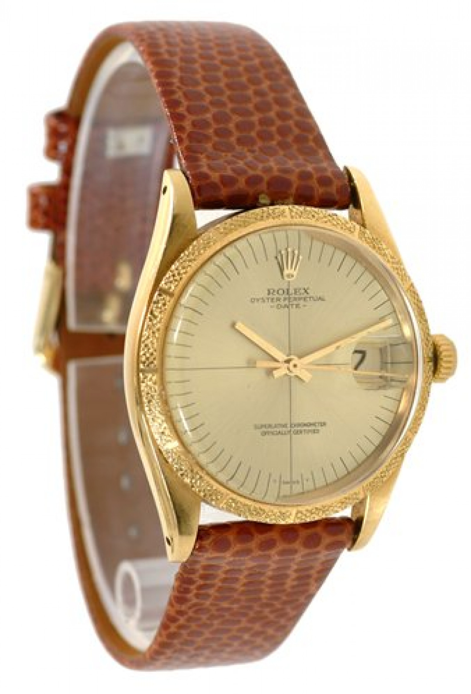 Vintage Rolex Date 1510 Gold with Champagne Dial