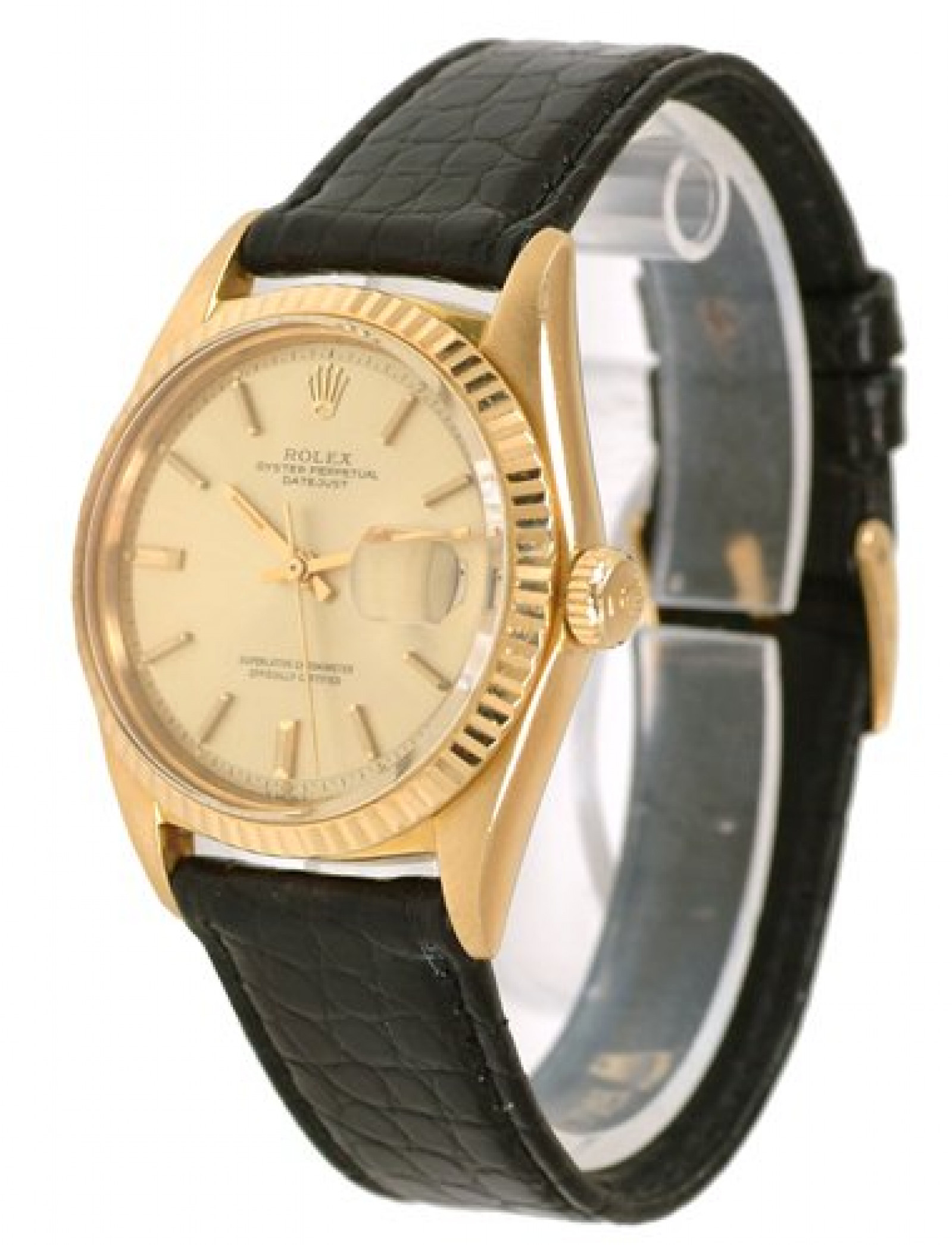 Vintage Rare Rolex Datejust 1601 Gold Year 1966