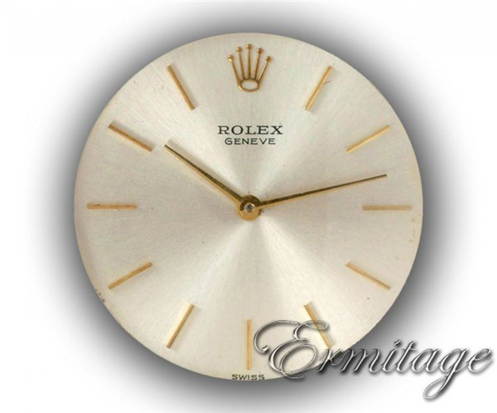 Vintage Rolex Geneva 3604 Gold with Silver Dial