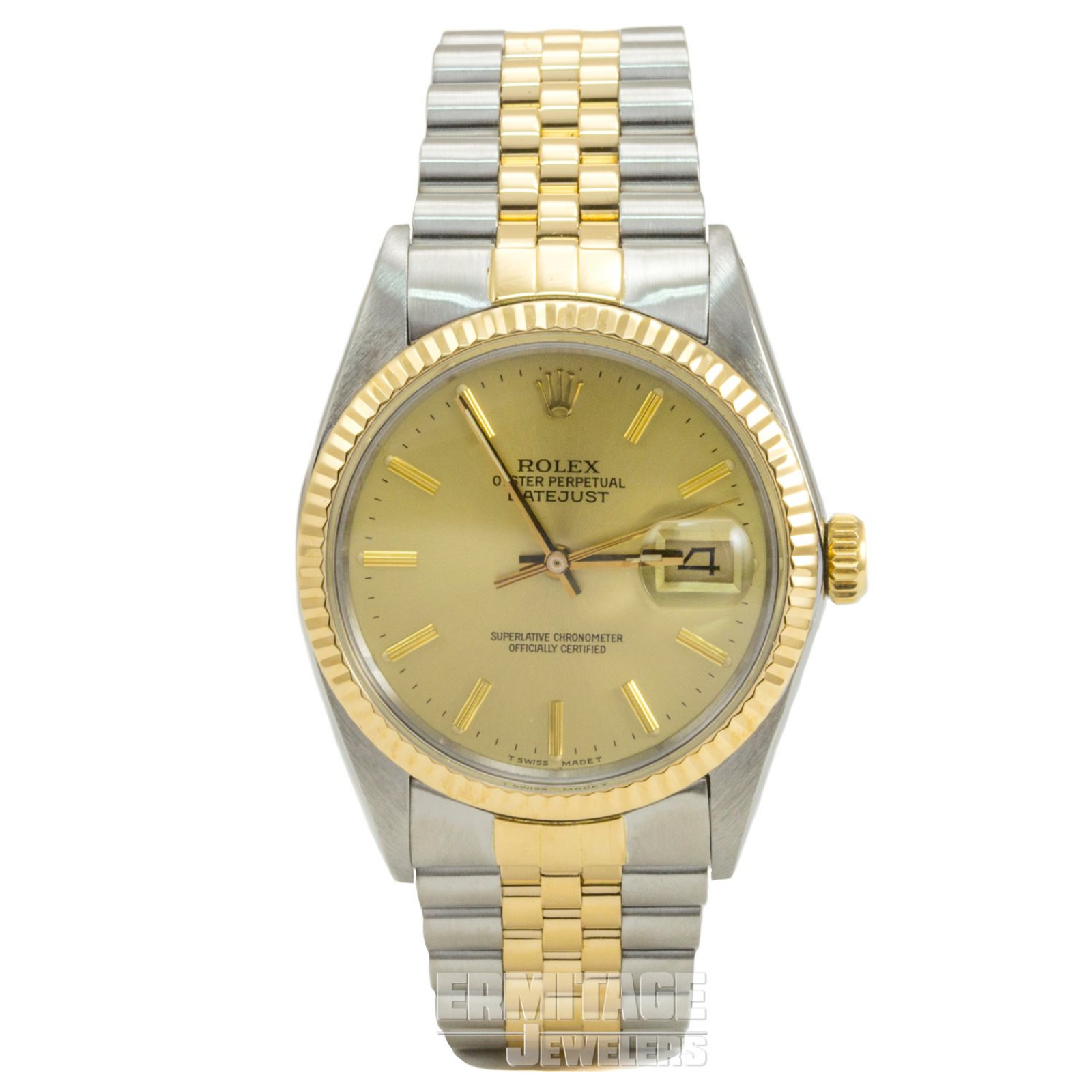 Pre-Owned Yellow Gold Rolex Datejust 16013 with Champagne Dial