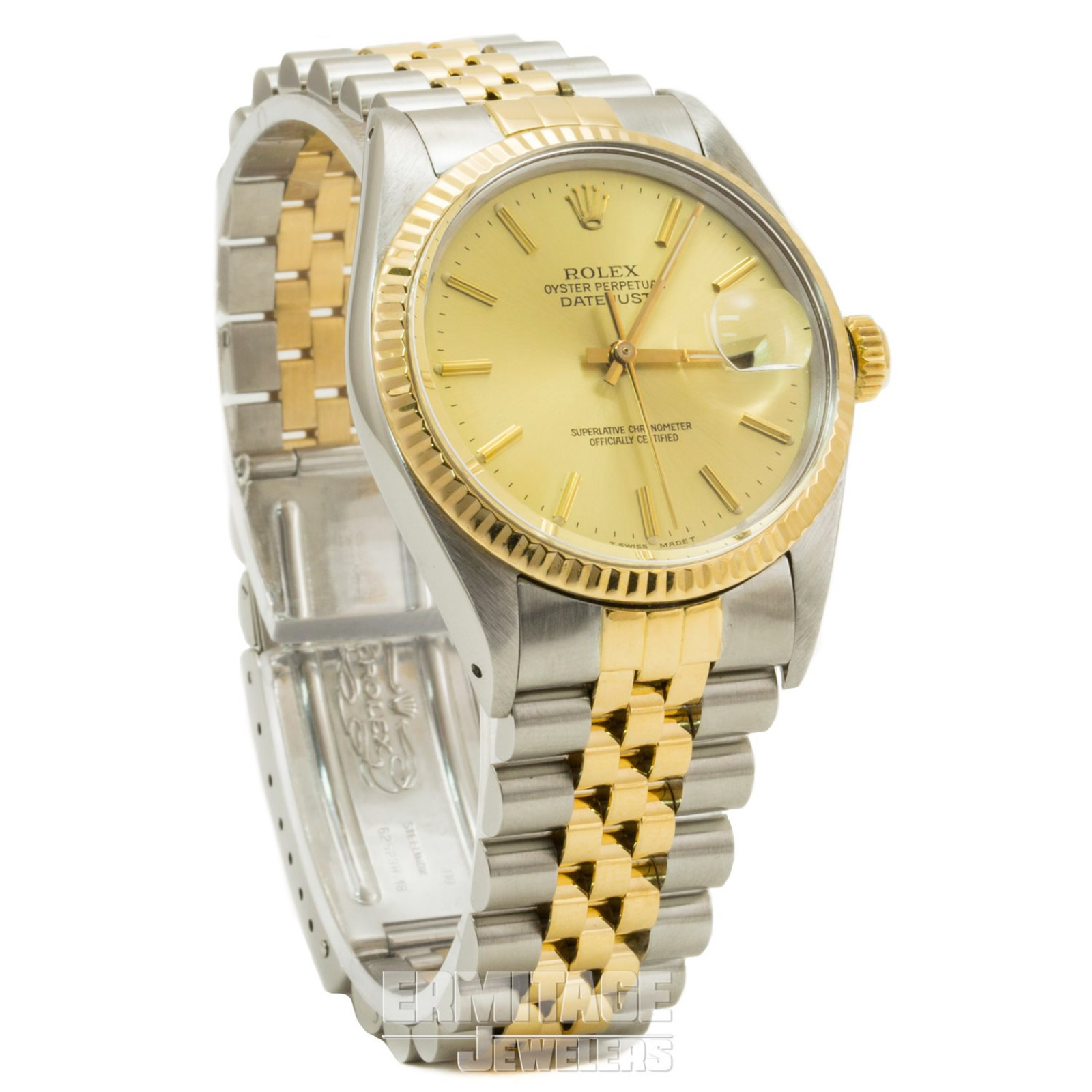 Pre-Owned Yellow Gold Rolex Datejust 16013 with Champagne Dial