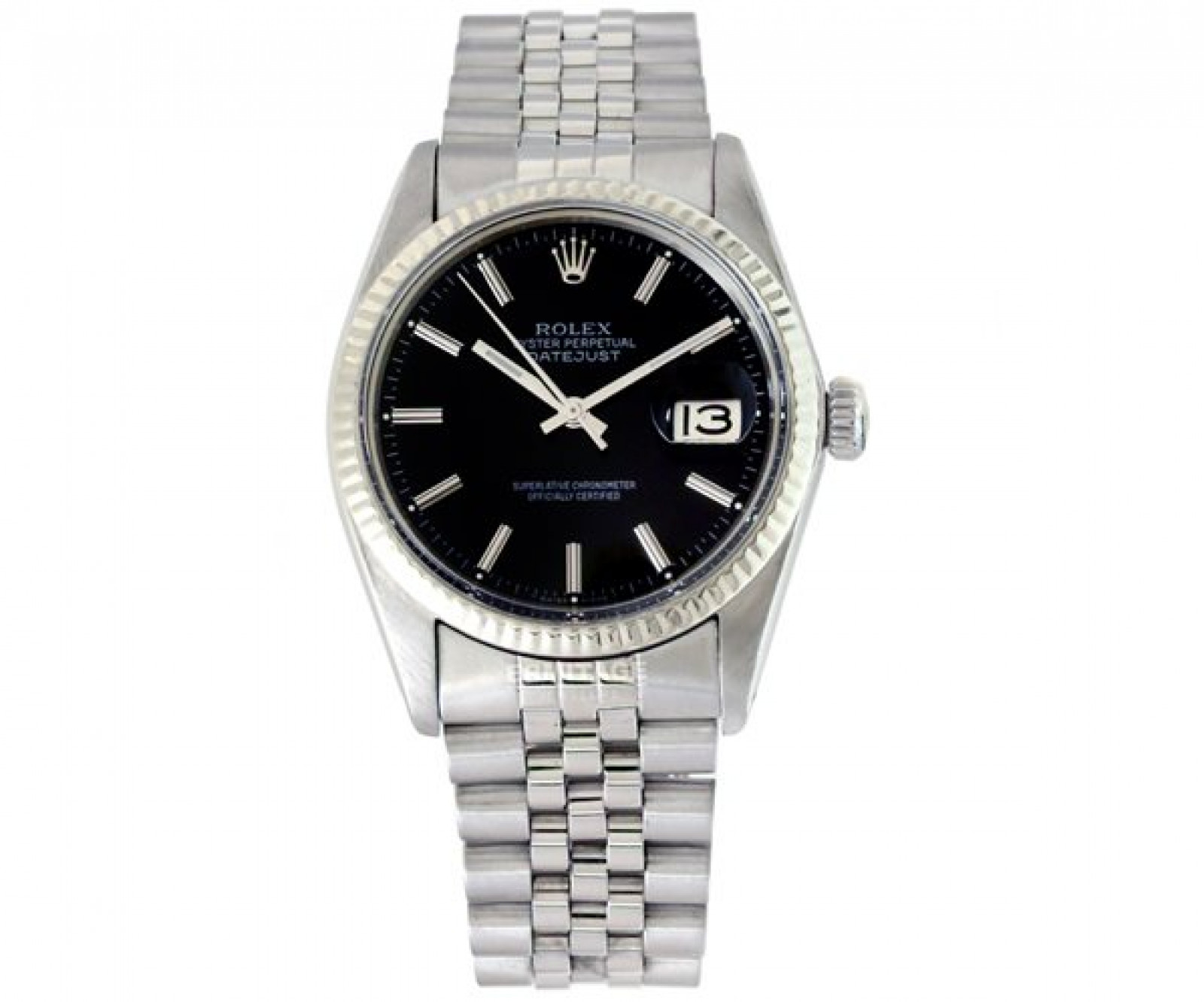 Rolex Datejust 16014 Steel With Black Dial