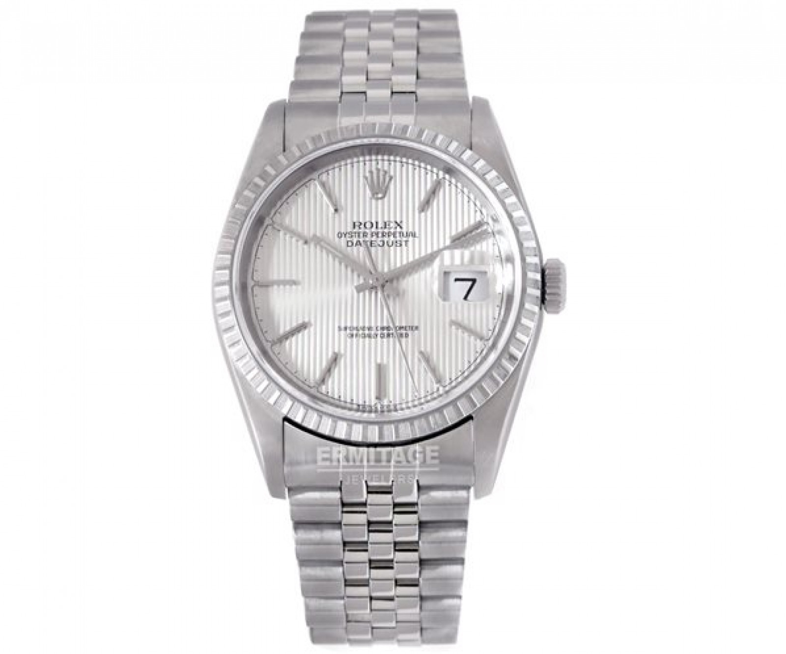 Jubilee Steel Rolex Datejust 16220 with Tapestry Dial