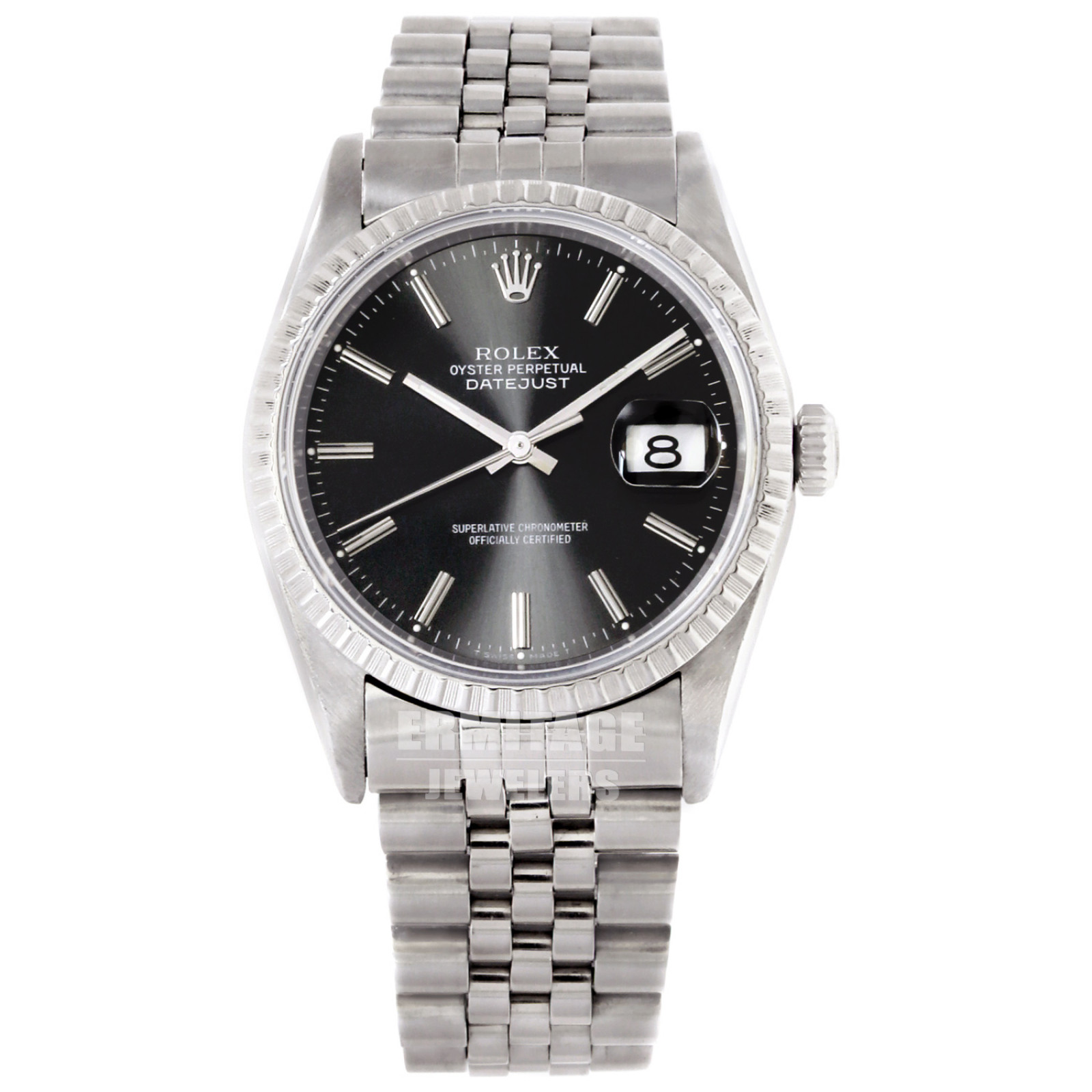 Rolex Datejust 16220 with Black Dial