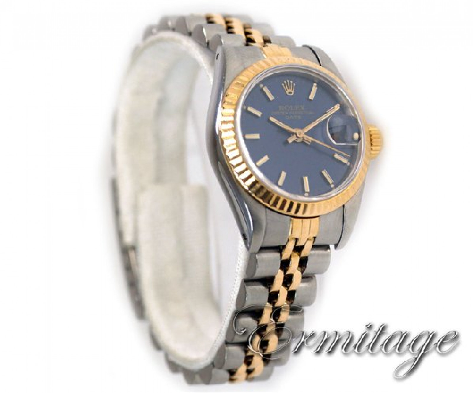 Rolex Datejust 69173 Gold & Steel With Blue Dial