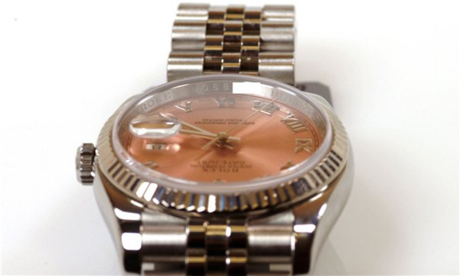 Rolex Datejust 116234 Steel with Rose Dial & Roman Markers