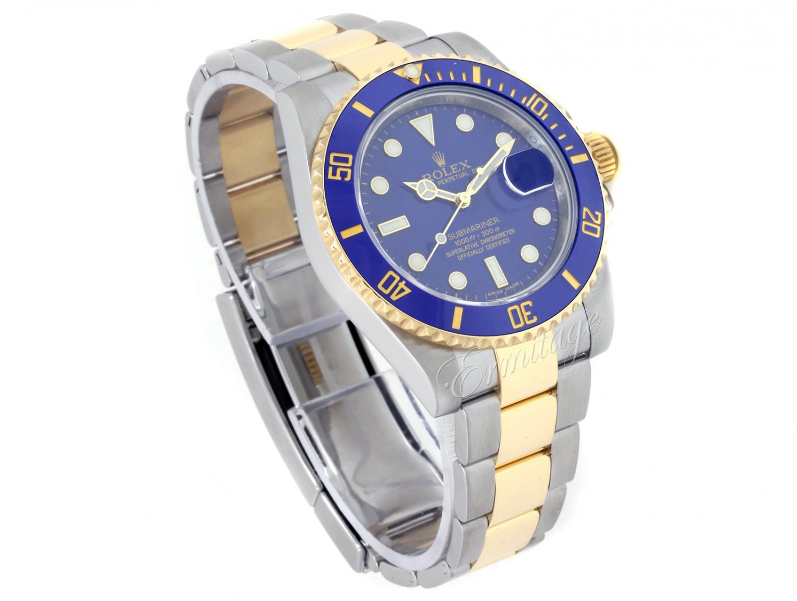 Gold & Steel on Oyster Rolex Submariner 116613 40 mm