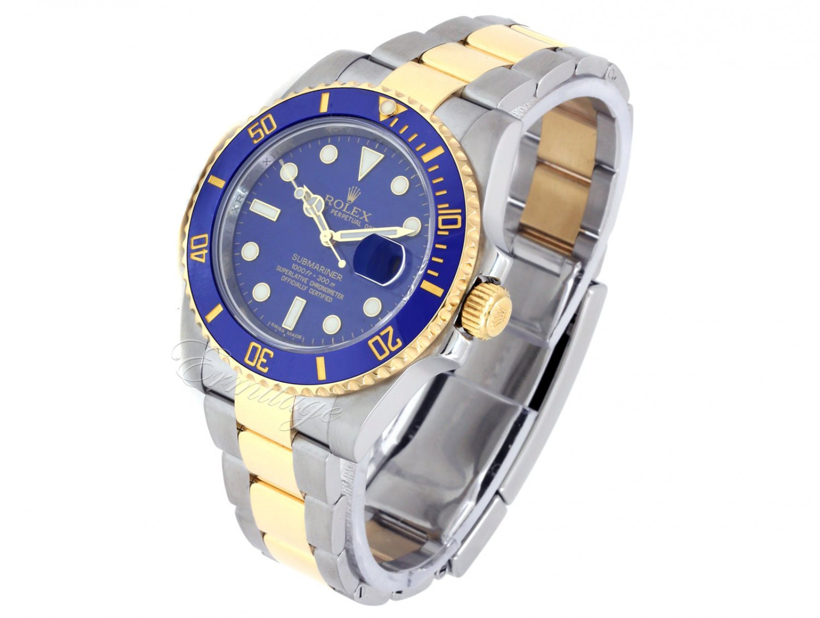 Gold & Steel on Oyster Rolex Submariner 116613 40 mm