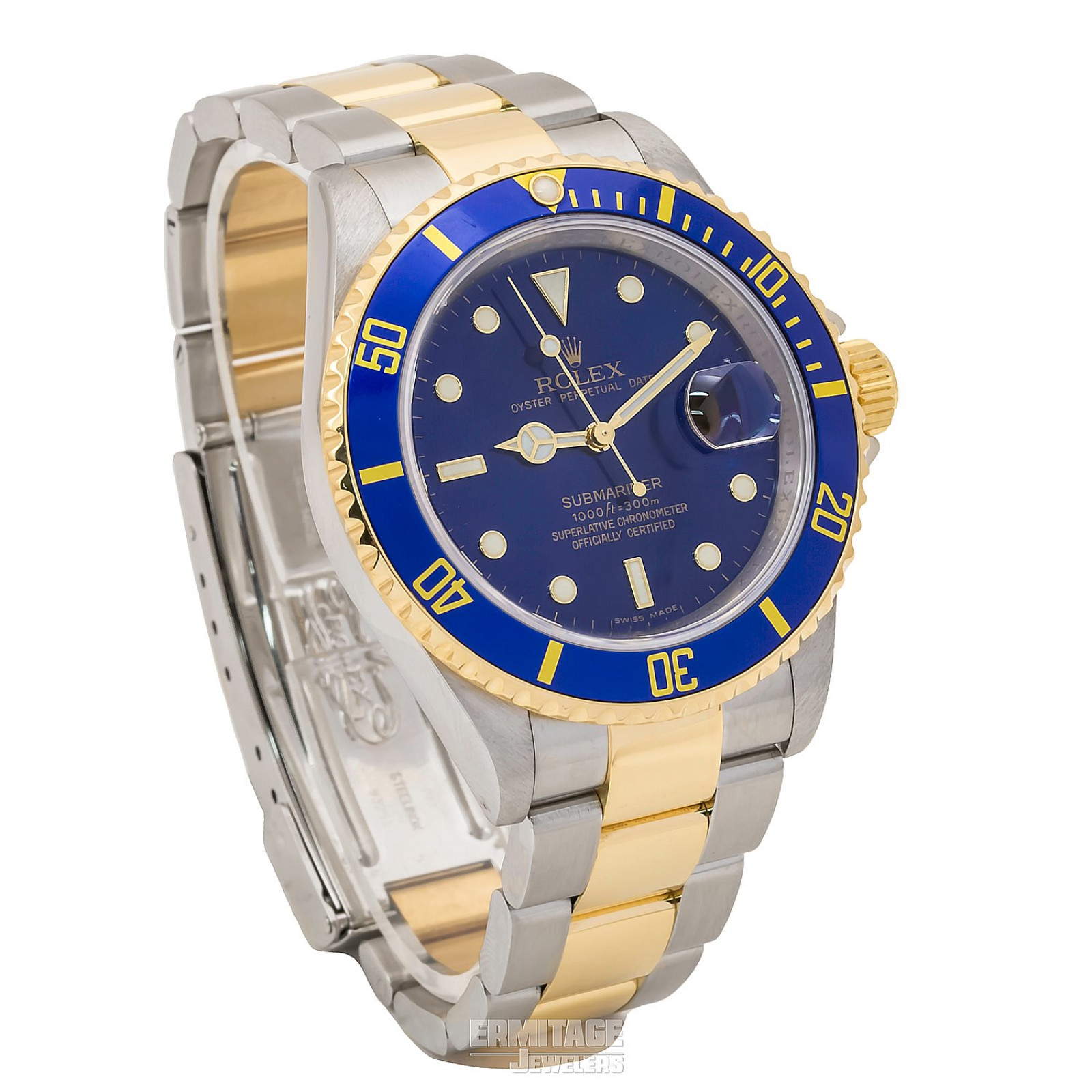 2008 Blue Bezel Dial Engraved Rehaut Rolex Submariner 16613 2008-blue-bezel-dial-engraved-rehaut-rolex-submariner-16613