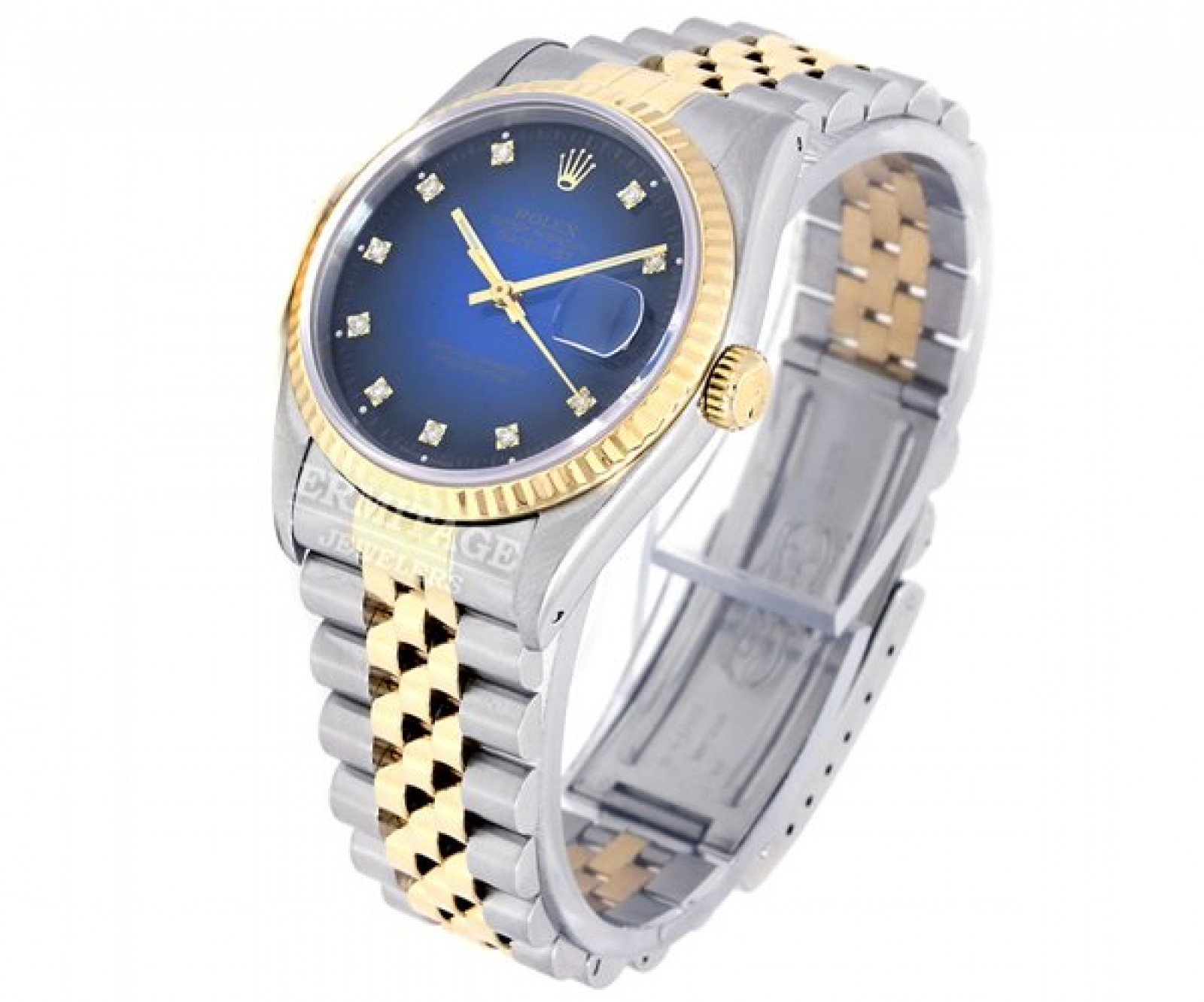 Rolex Datejust 16233 with Blue Dial & Roman Markers