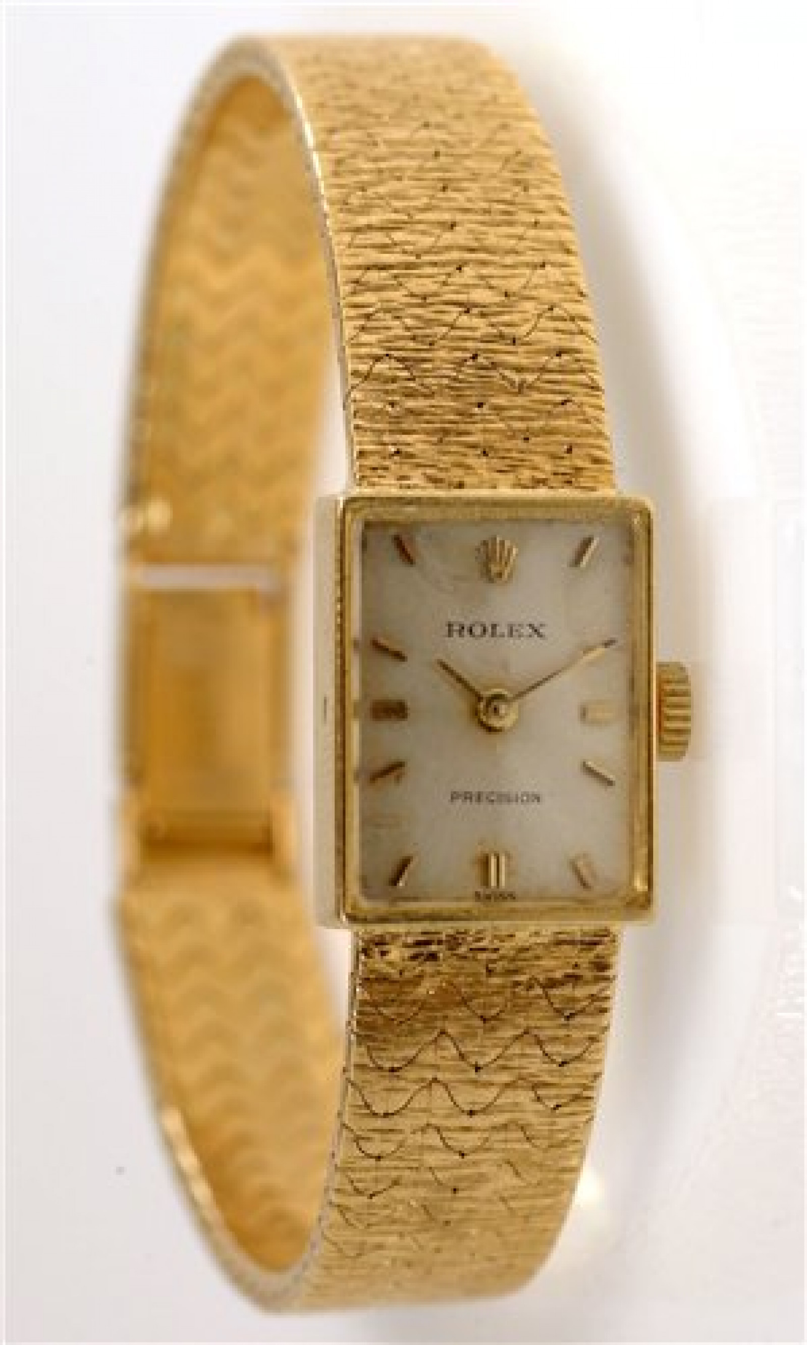 Vintage Rolex Precision 173J Gold with Silver Dial