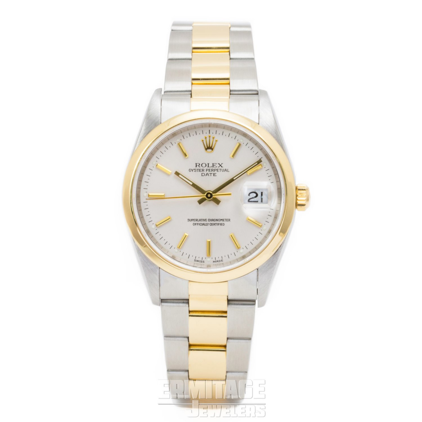 Gold & Steel on Oyster Rolex Date 15203 34 mm