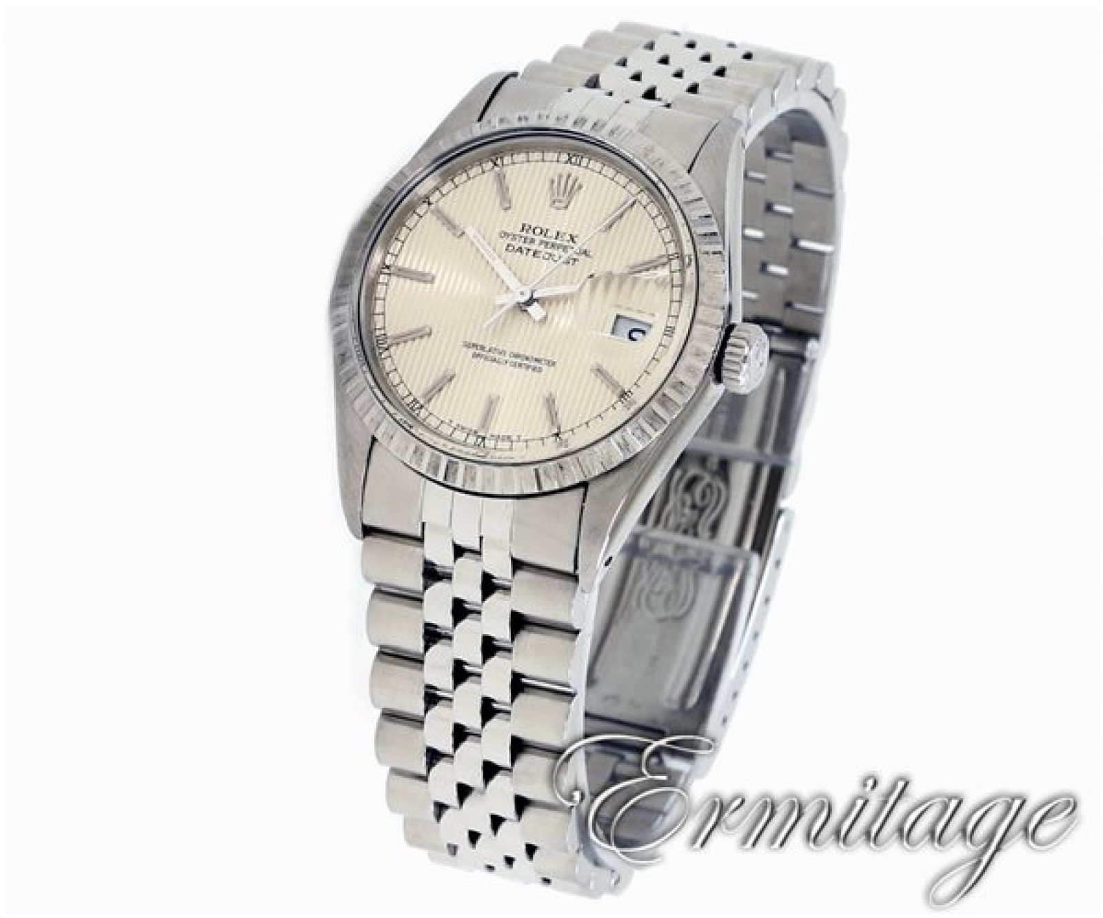 Pre-Owned Rolex Datejust 16030 with Silver Tapestry Dial