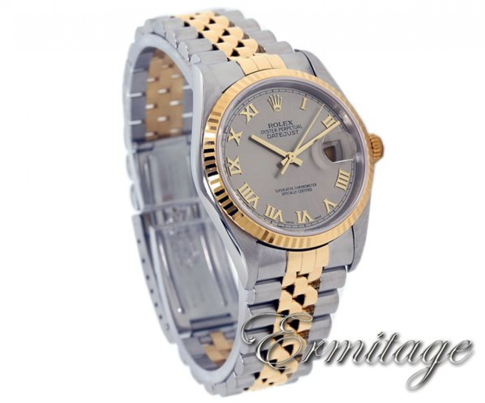Pre-Owned Rolex Datejust 16233 with Slate Dial