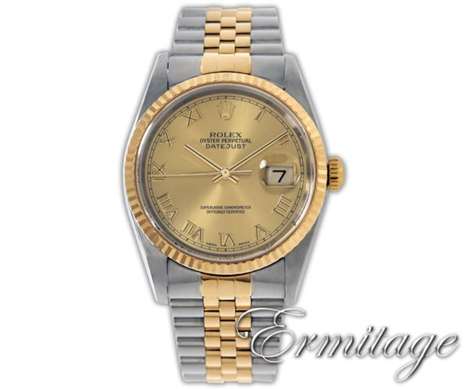 Rolex Datejust 16233 Gold & Steel With Champagne Dial
