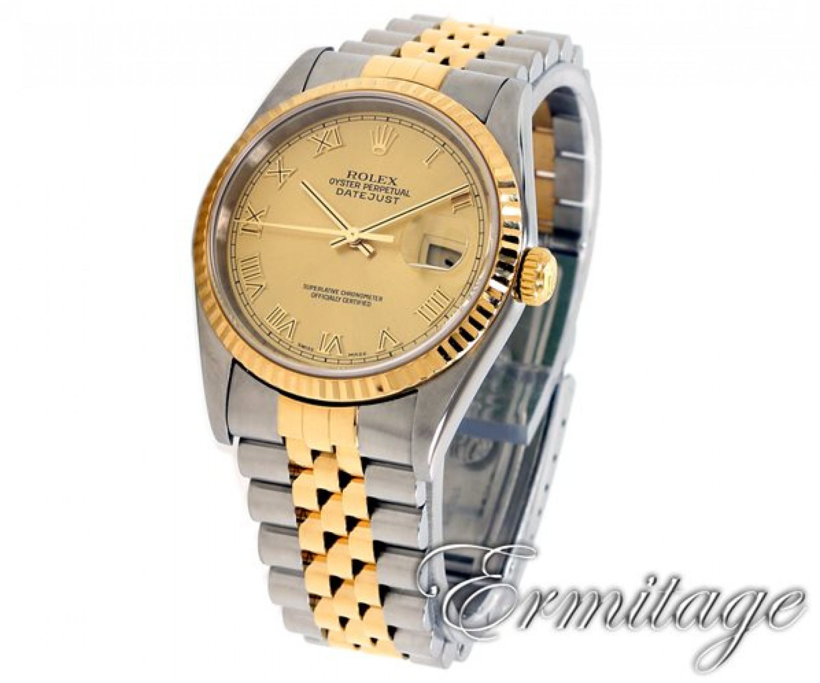 Rolex Datejust 16233 Gold & Steel With Champagne Dial
