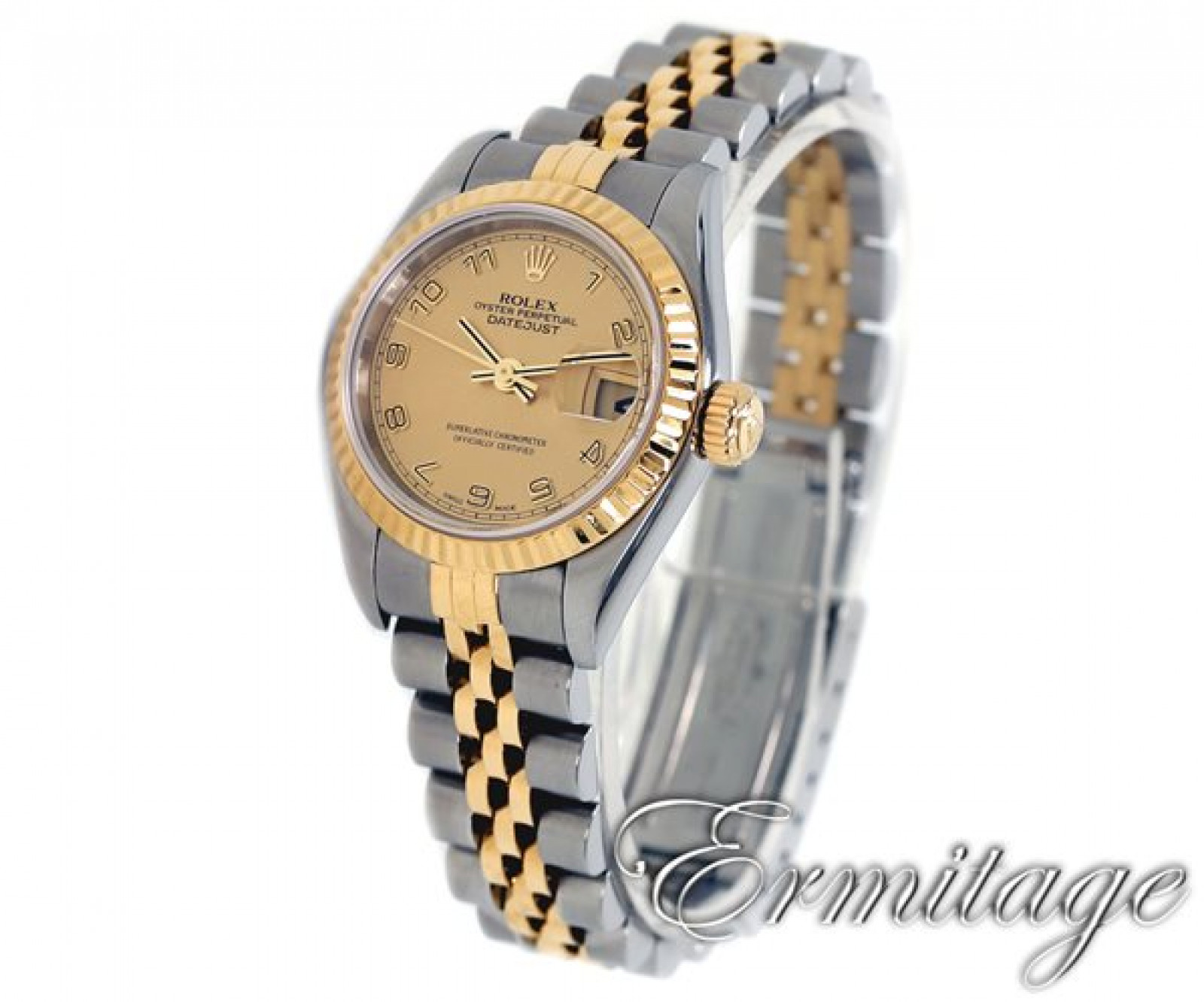 Pre-Owned Gold & Steel Rolex Datejust 79173 Year 2001