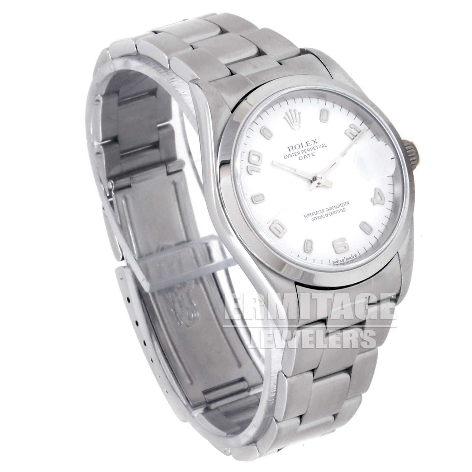 Pre-Owned Rolex Date 15000 with White Dial