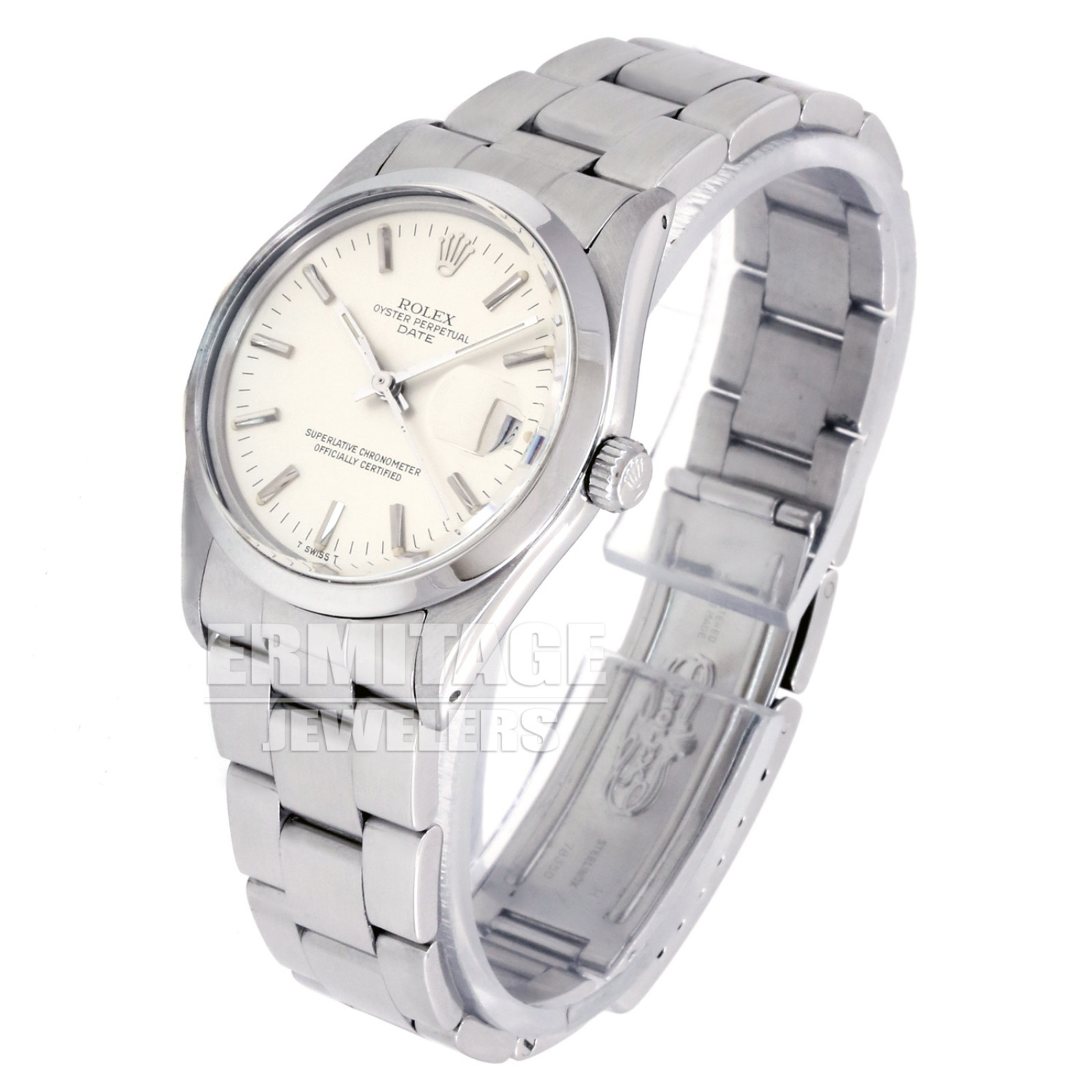 Pre-Owned Rolex Date 15000 with Steel Dial