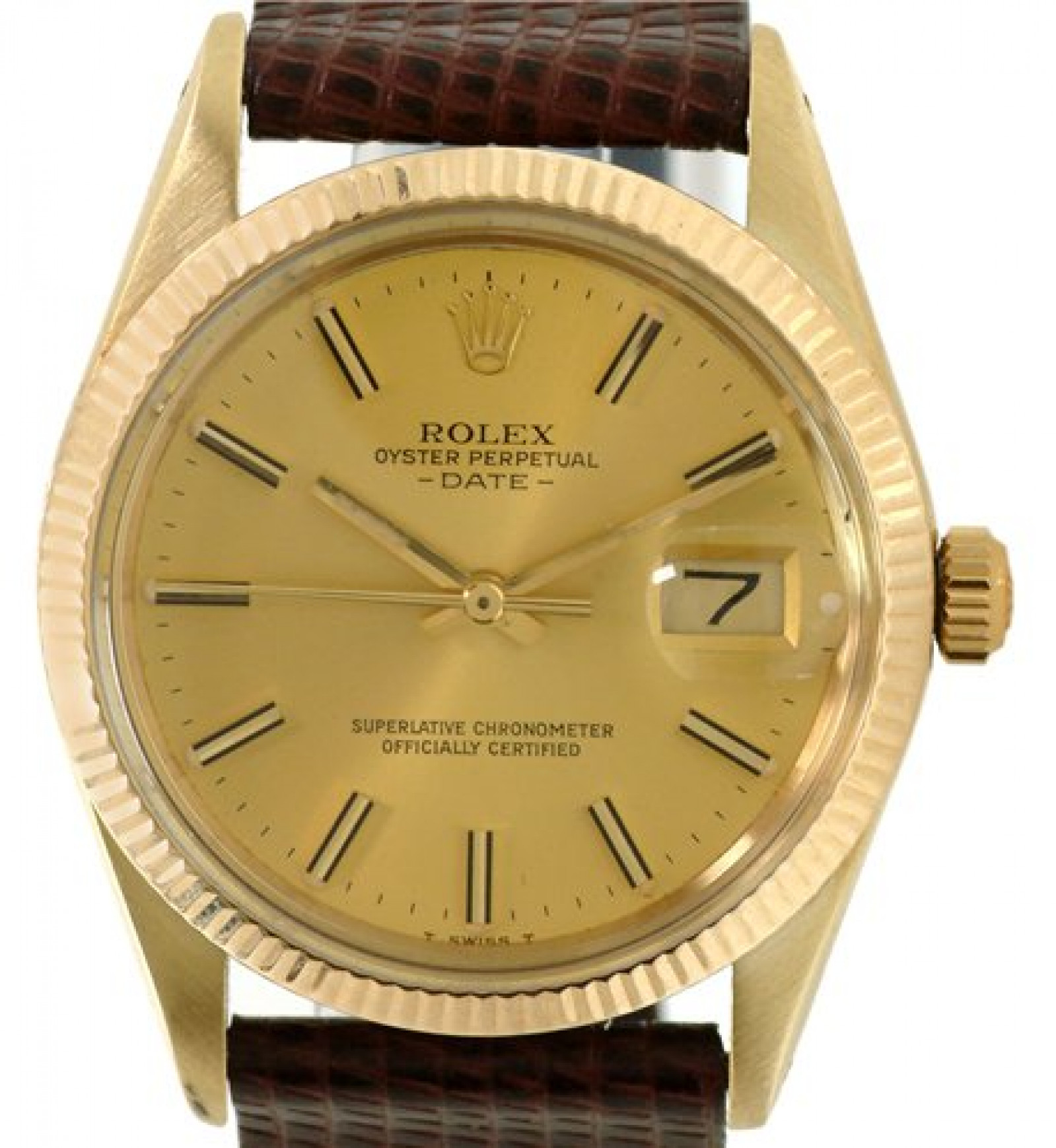 Vintage Rolex Date 15037 Gold