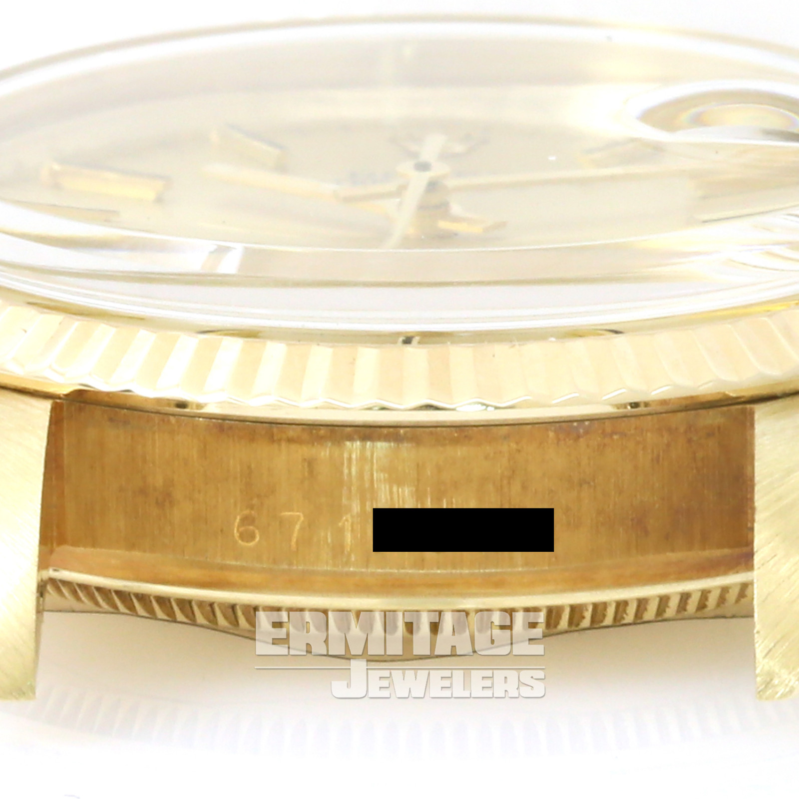 Pre-Owned Rolex Date 15037 with Champagne Dial