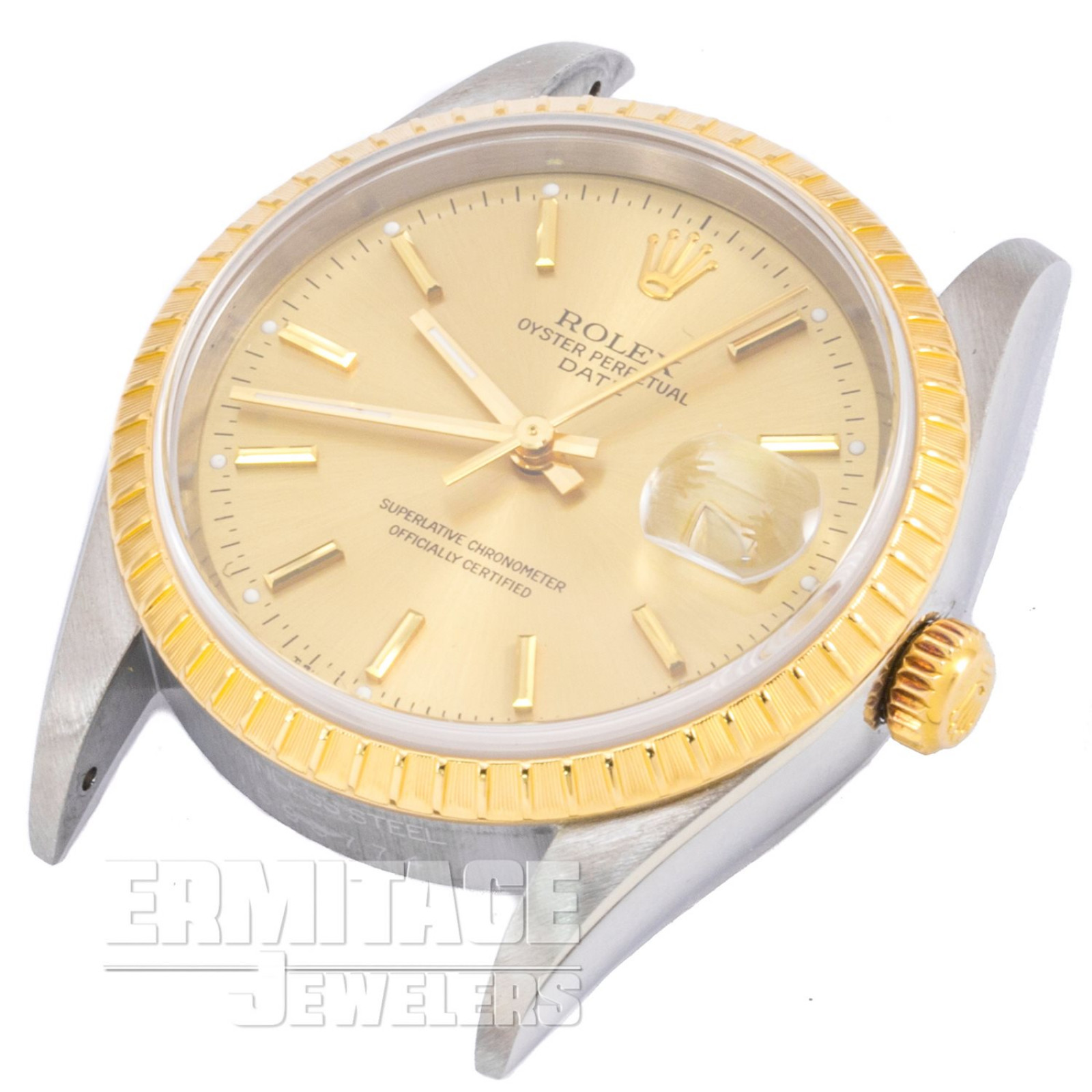 Pre-Owned Rolex Date 15223 with Champagne Dial
