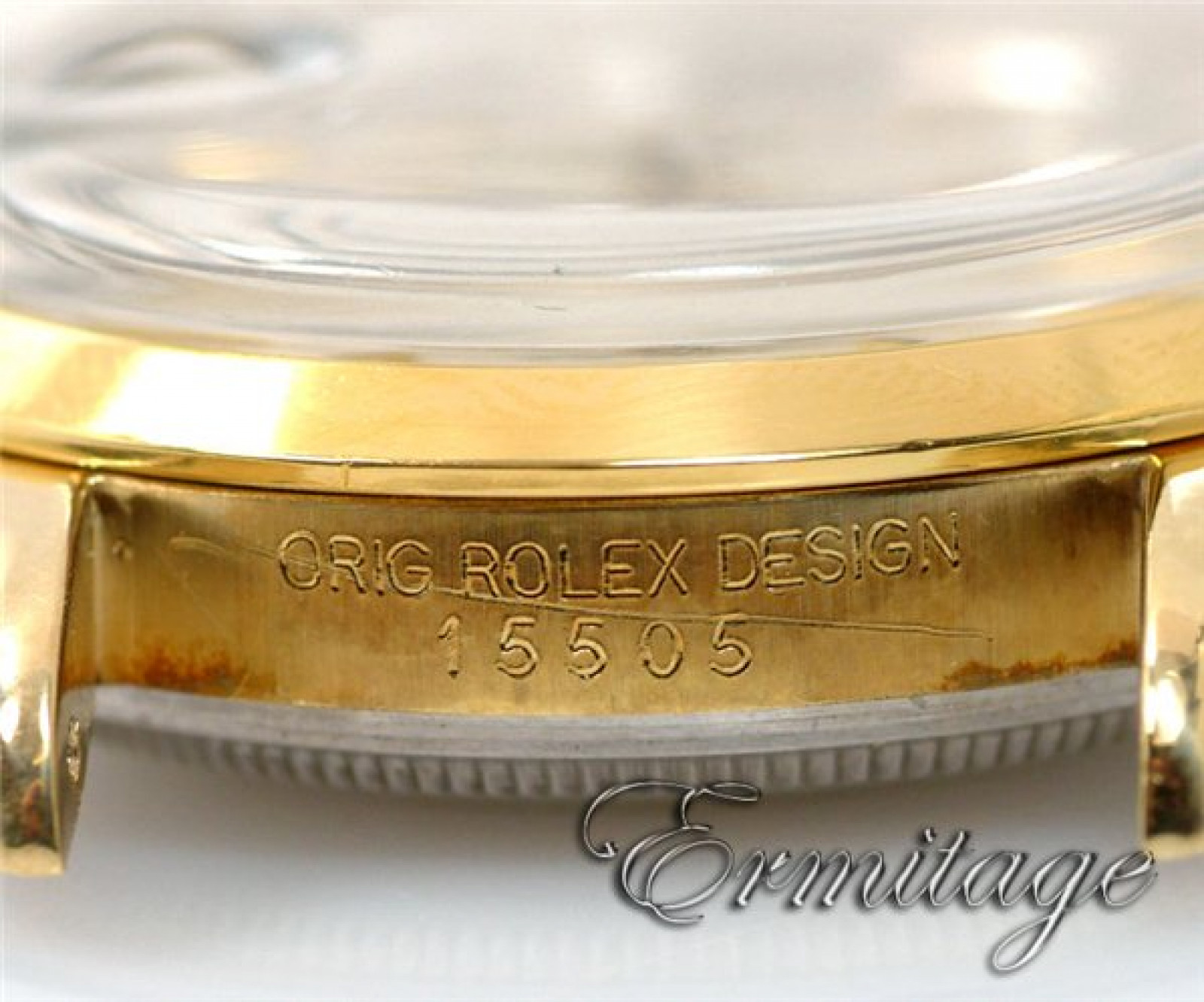 Rolex Date 15505 Gold Silver Dial 4033