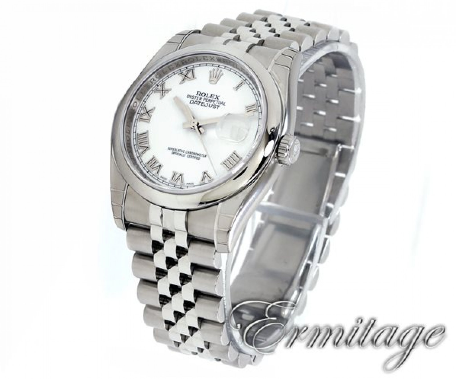 Rolex Datejust 116200 Steel with White Dial & Roman Markers