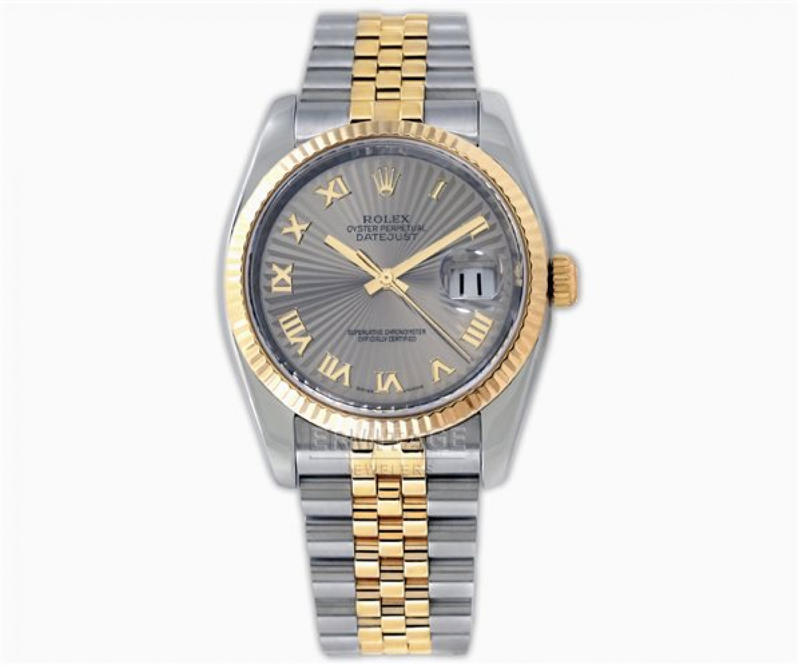 Rolex Datejust 116233 Gold & Steel with Slate Dial & Roman Markers