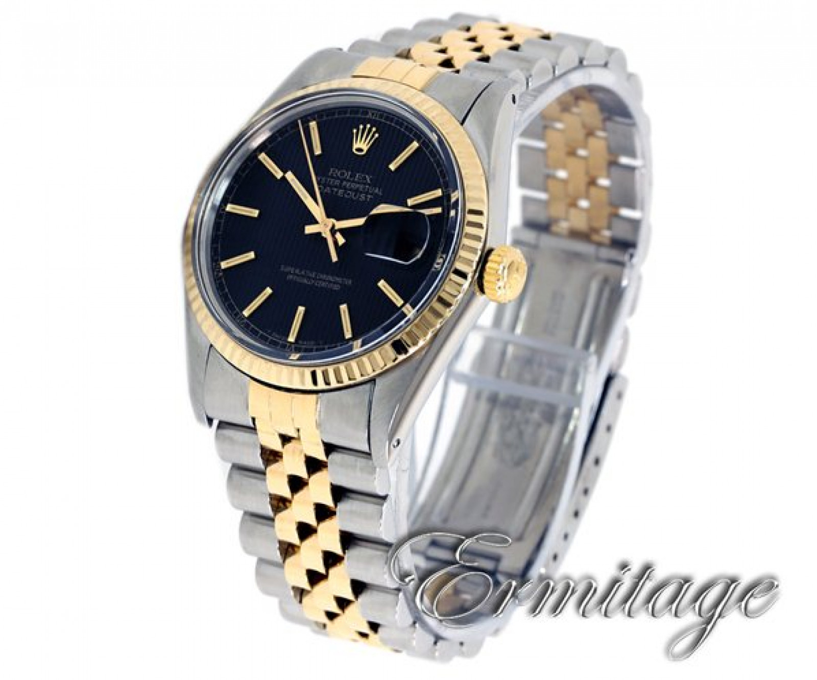 Rolex Datejust 16013 Gold & Steel with Black Dial