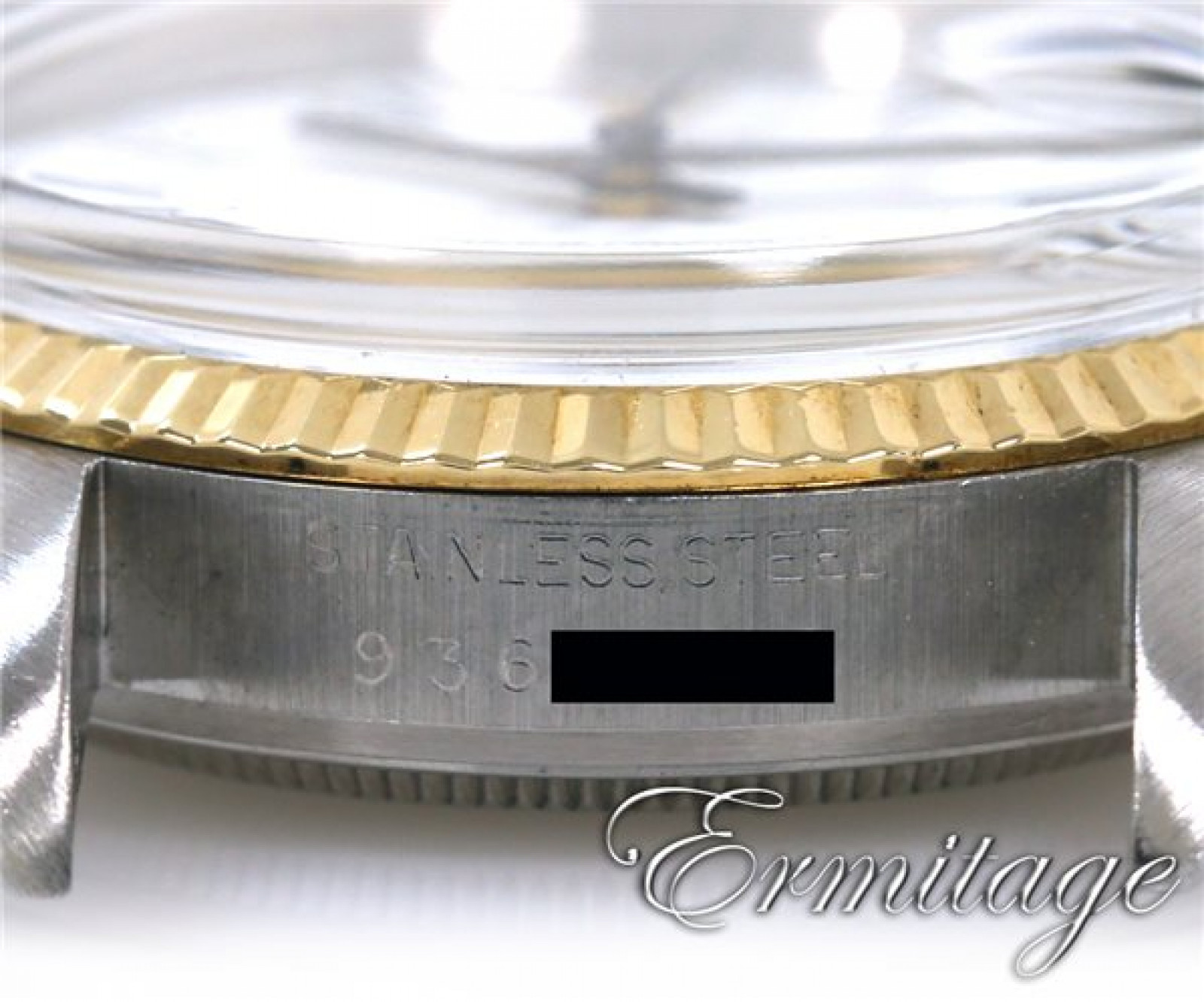 Rolex Datejust 16013 Gold & Steel with White Dial & Roman Markers