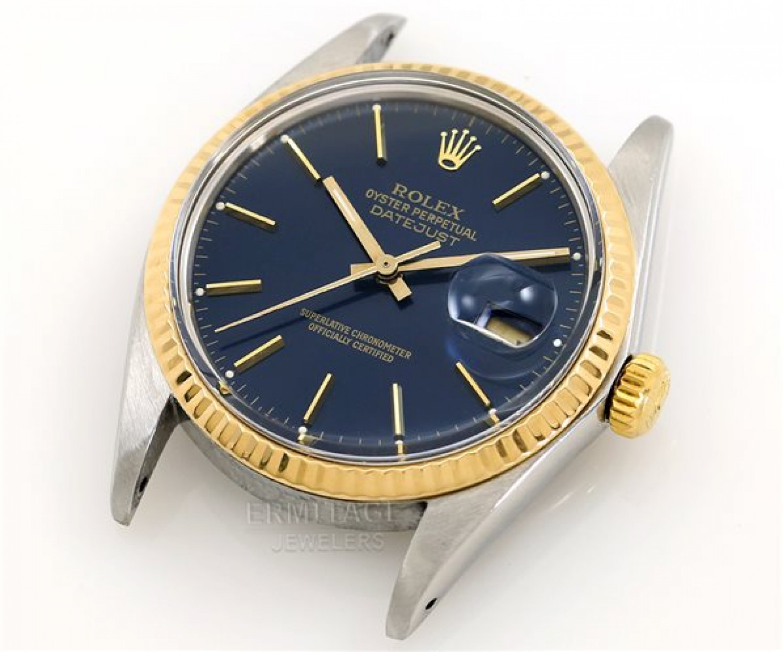 Classic Rolex Datejust 16013 Gold & Steel with Blue Dial
