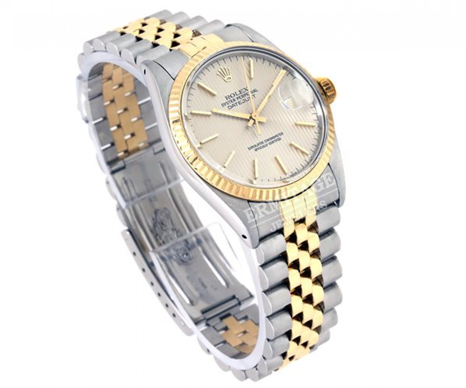 Used Rolex Datejust 16013 with Silver Tapestry Dial