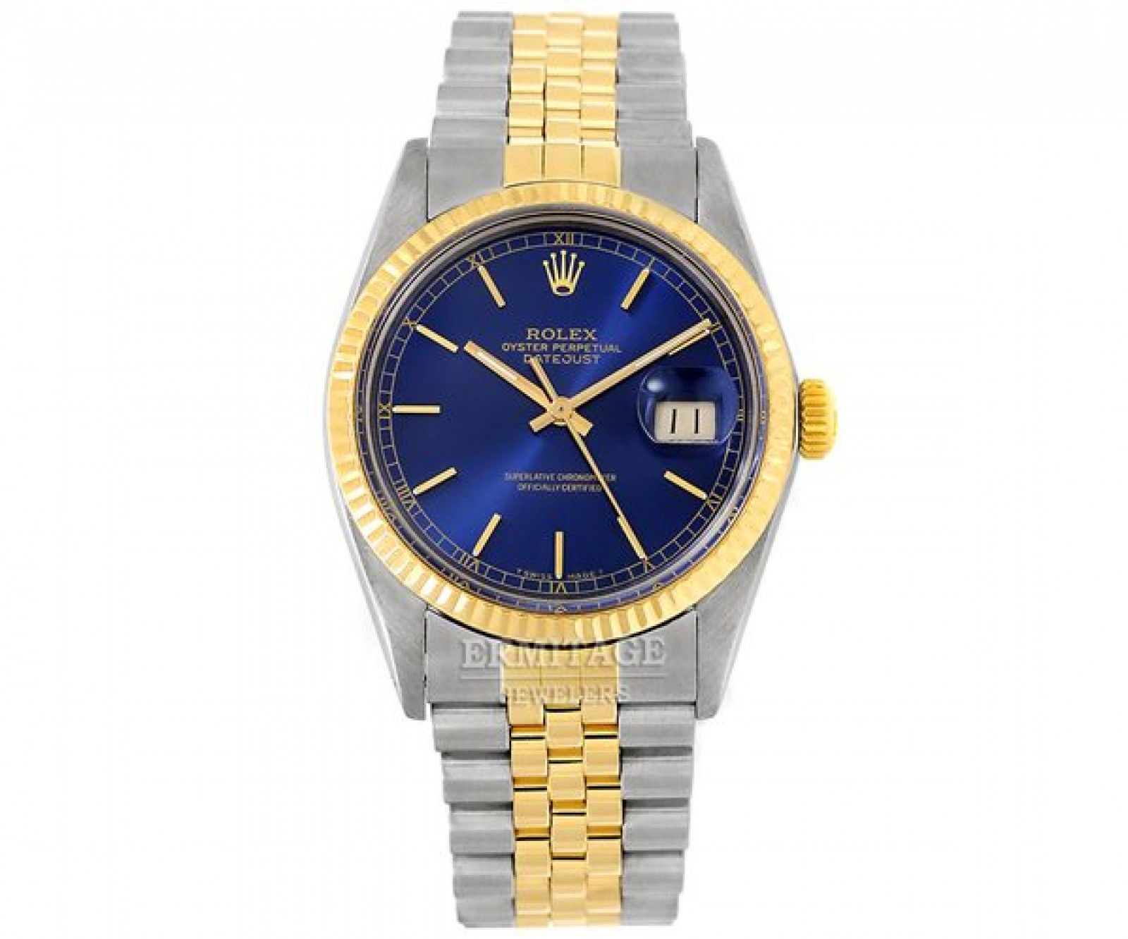 Rolex Datejust 16013 Gold & Steel Blue
