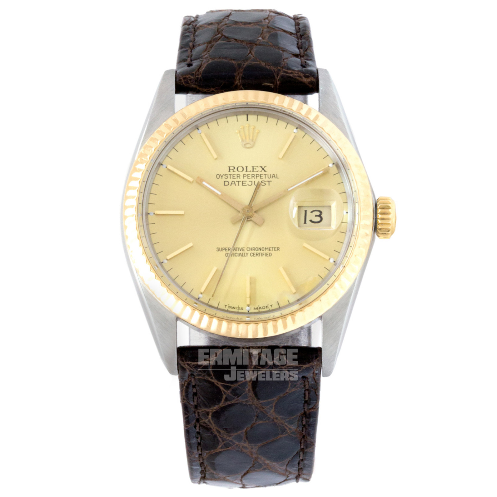 Pre-Owned Rolex Datejust 16013 with Champagne Dial