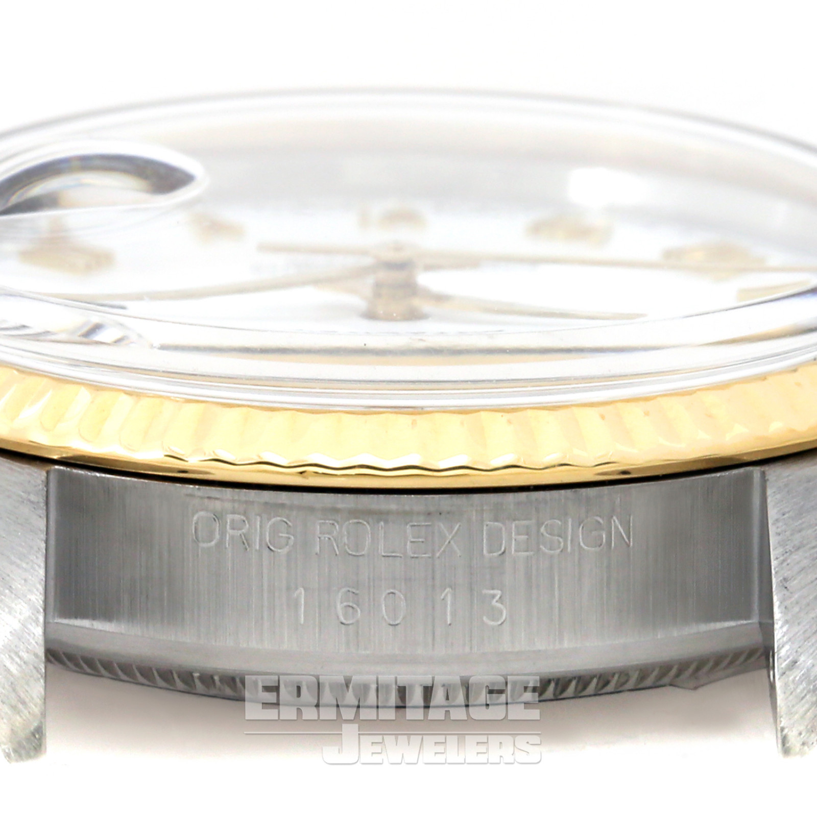 Gold Steel Rolex Datejust 16013 Year 1987 Ermitage Jewelers