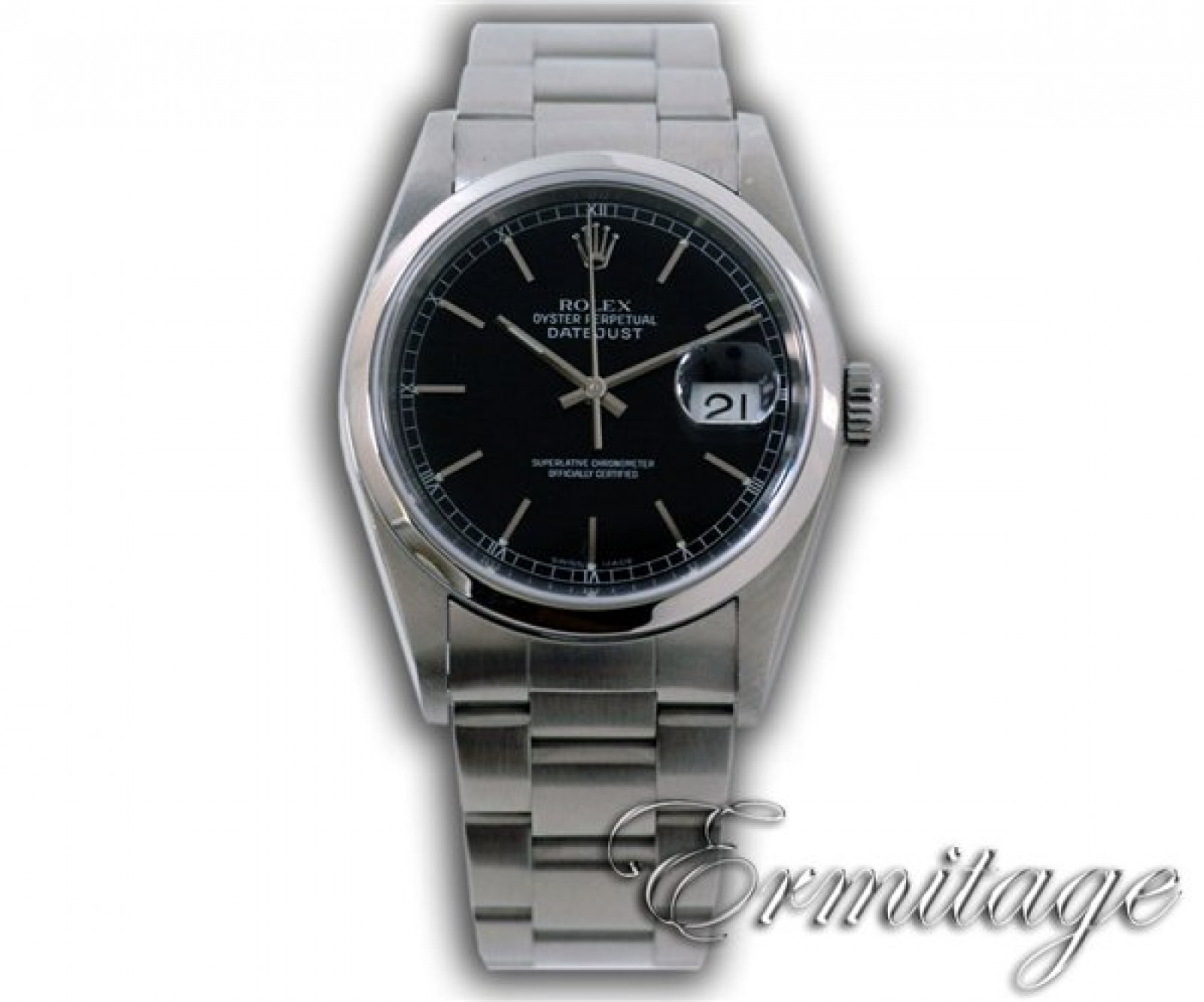 Rolex Datejust 16200 Steel with Black Dial