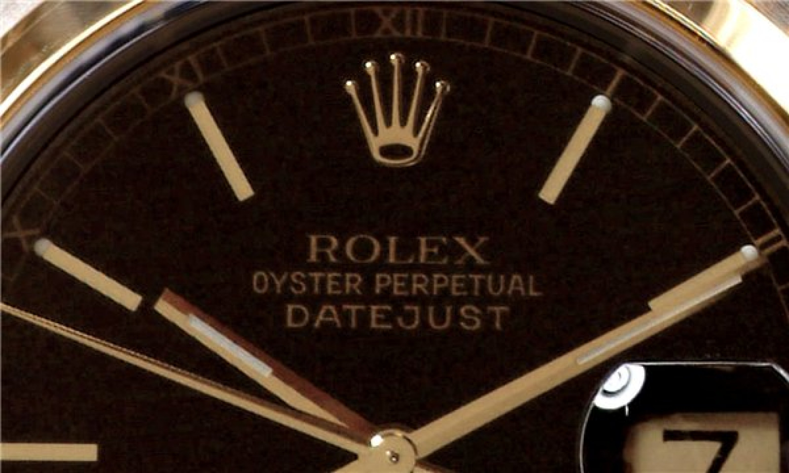 Rolex Datejust 16203 Gold & Steel Black