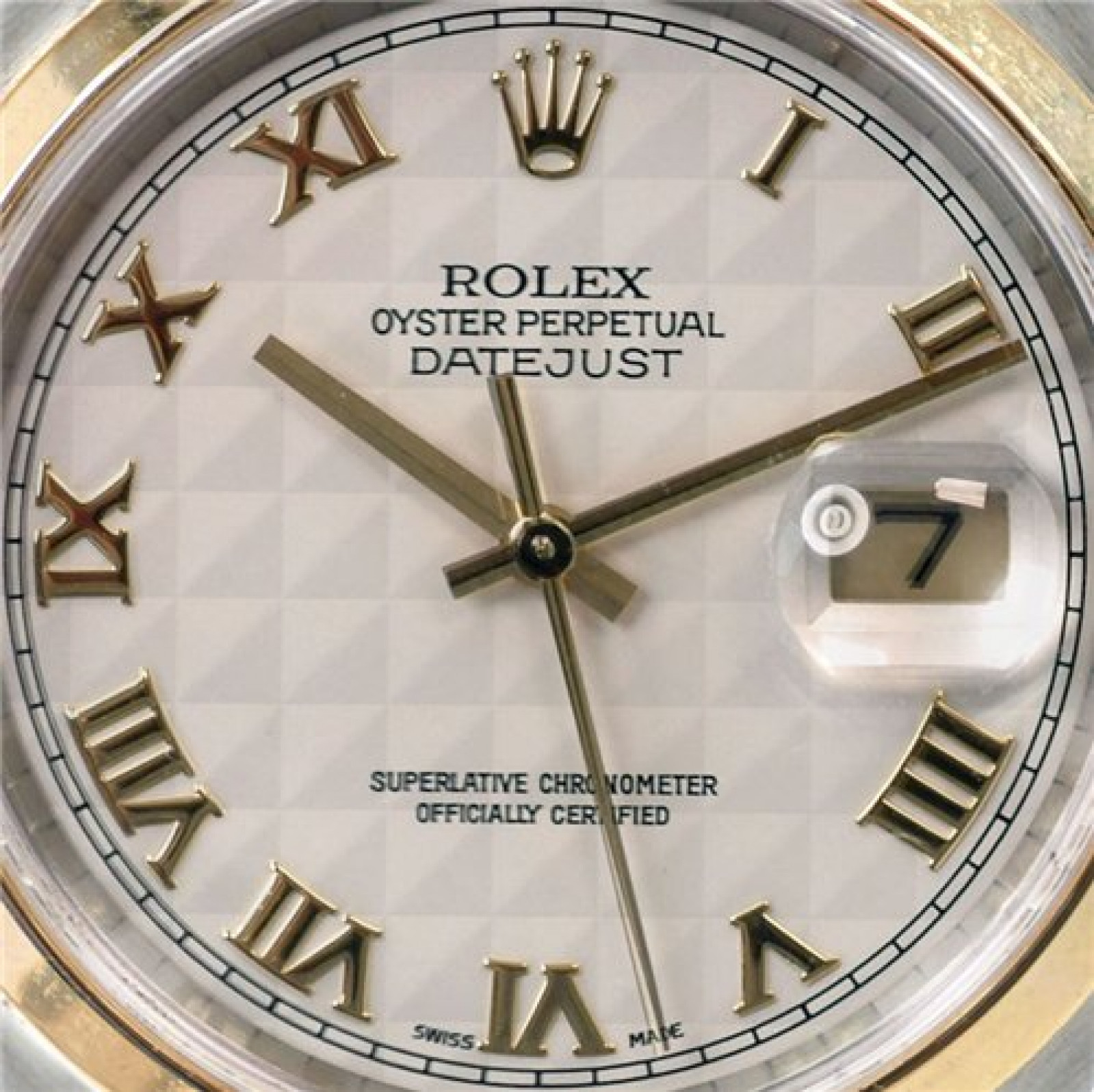 Rolex Datejust 16203 Gold & Steel with Ivory
