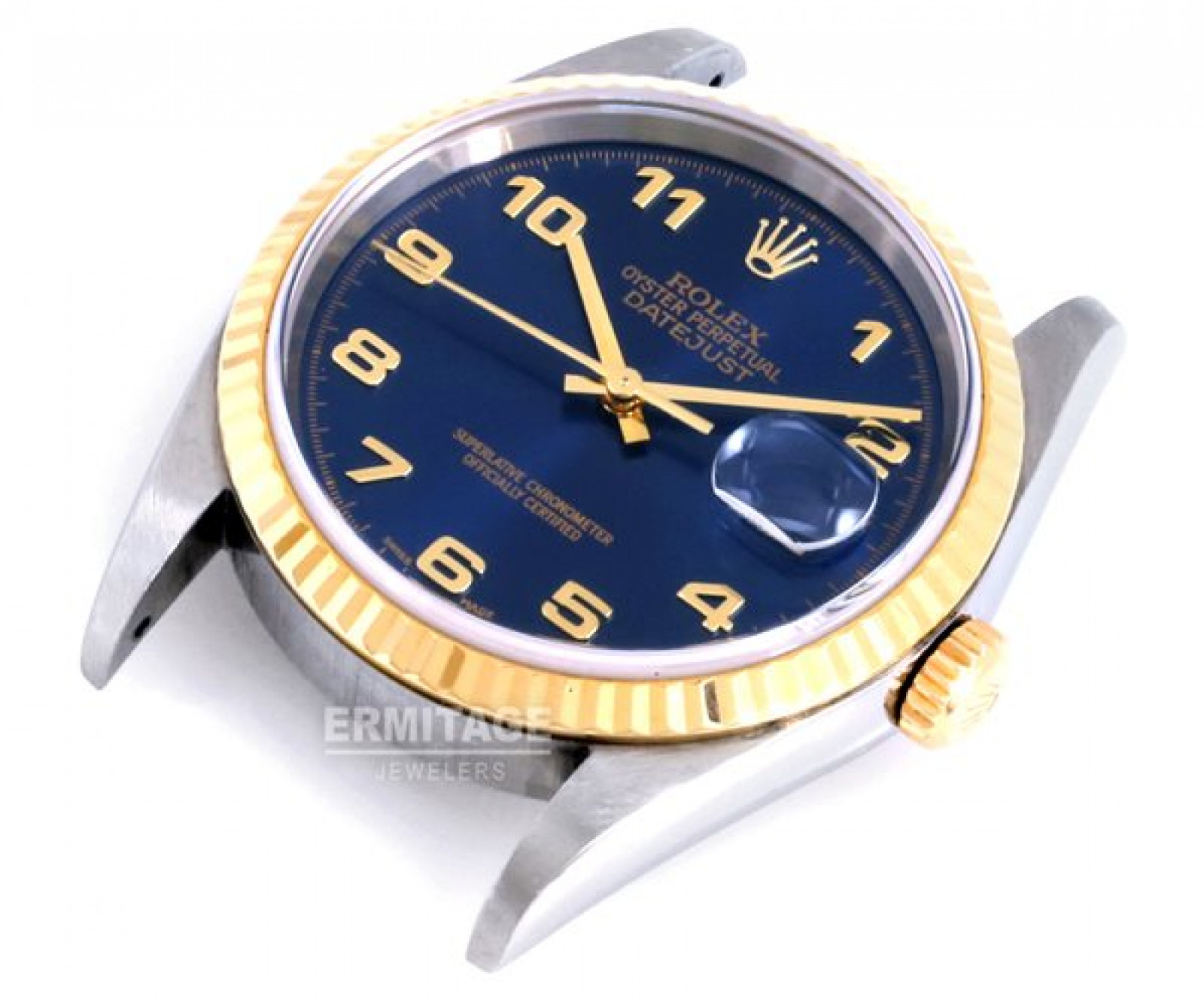 Rolex Datejust 16233 Gold & Steel With Blue Dial